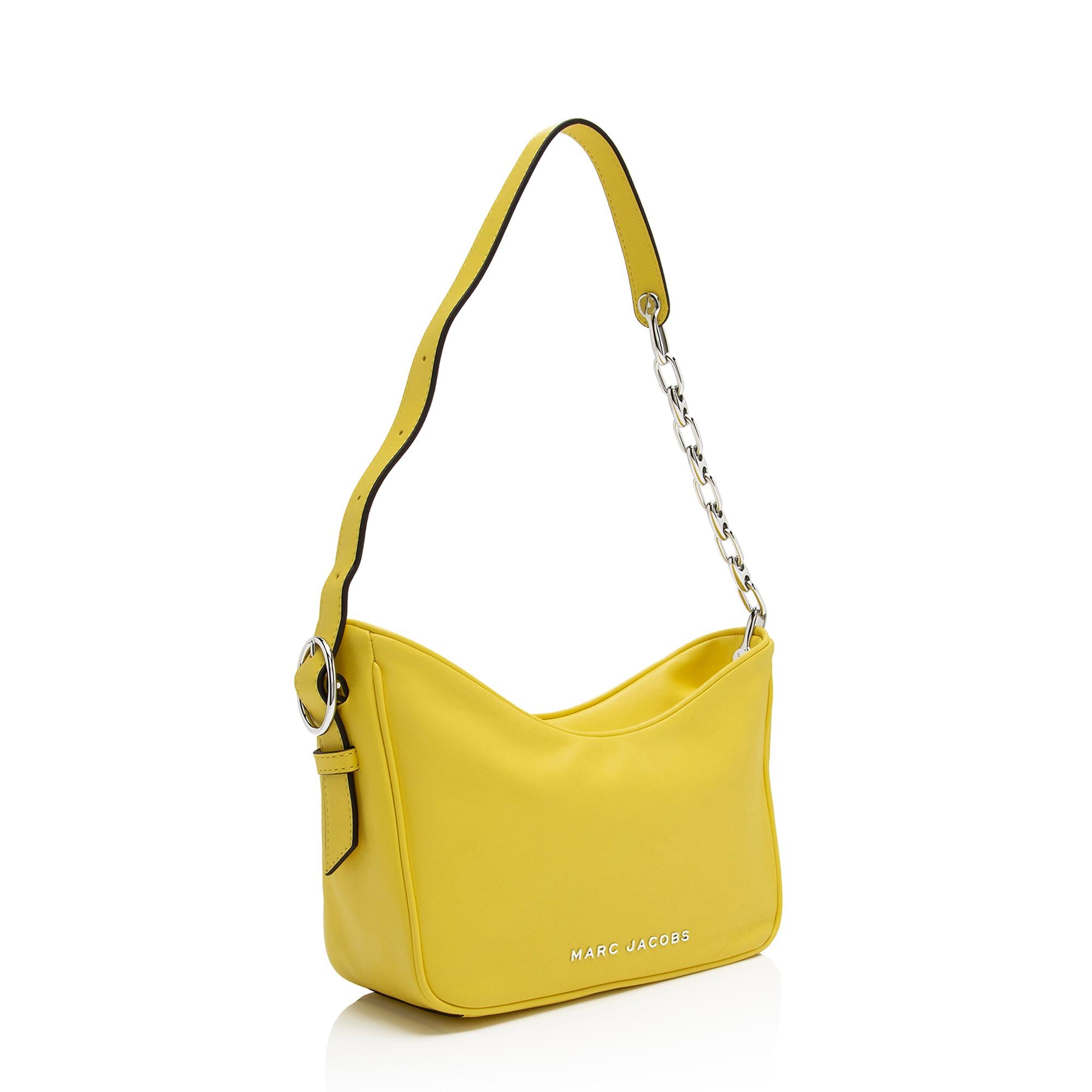 Marc Jacobs Calfskin Tempo Baguette Shoulder Bag (SHF-23283)