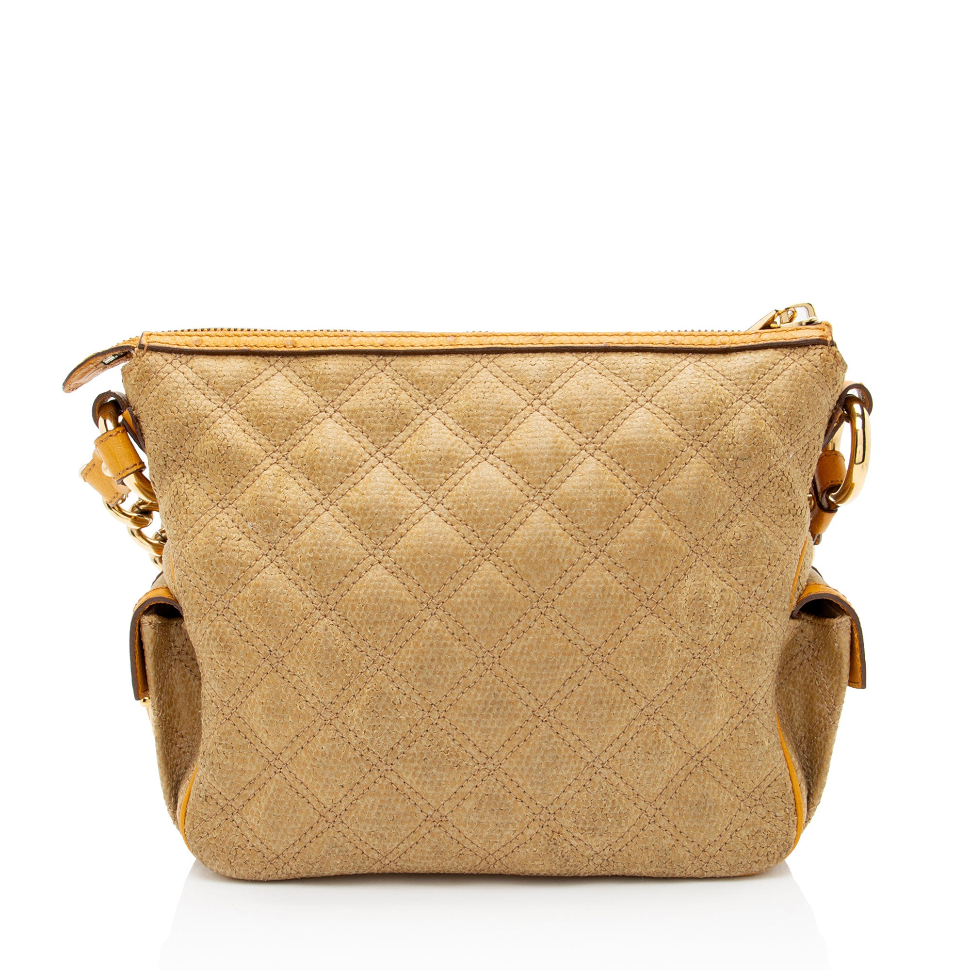 Marc Jacobs Coated Canvas Ostrich Stam Hobo