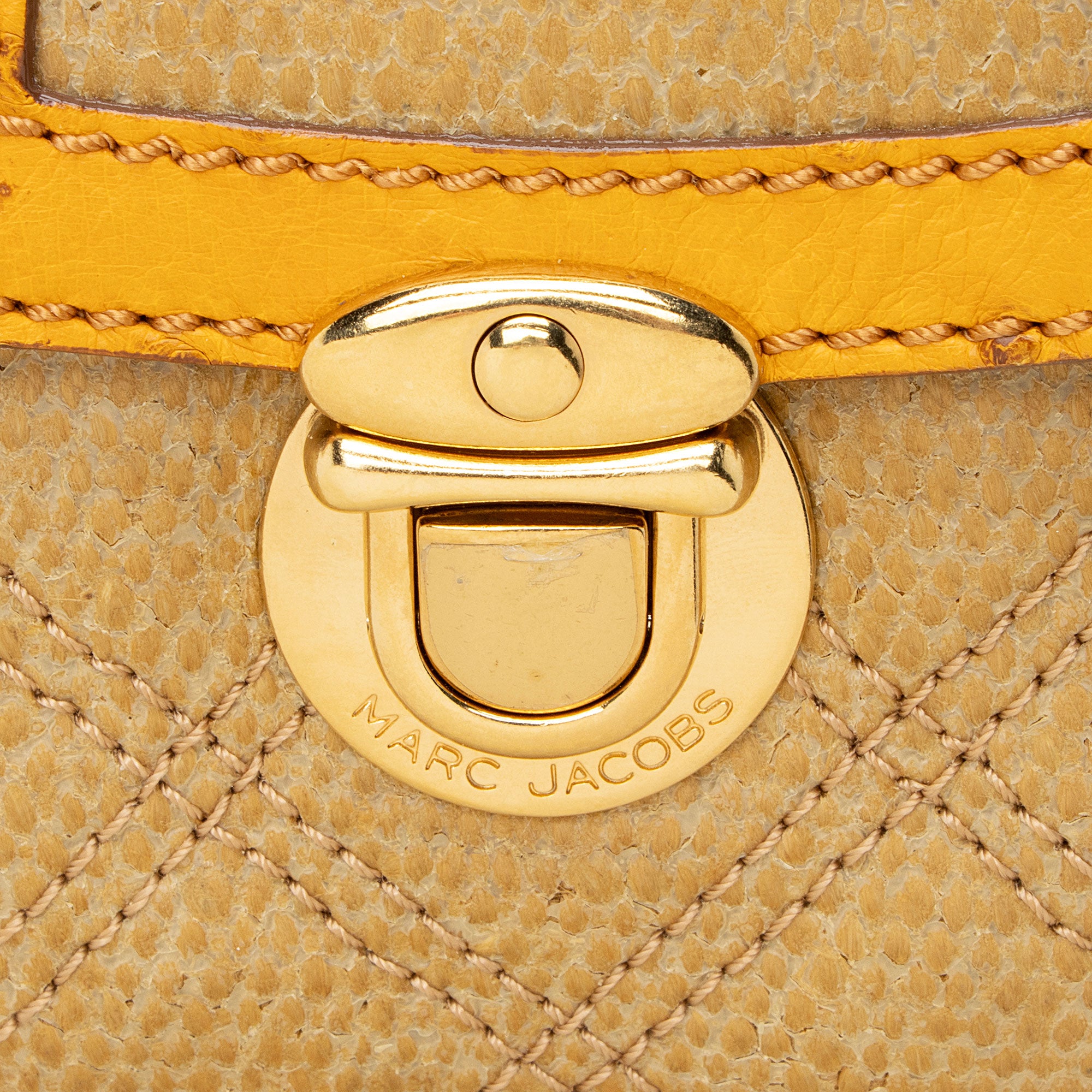 Marc Jacobs Coated Canvas Ostrich Stam Hobo