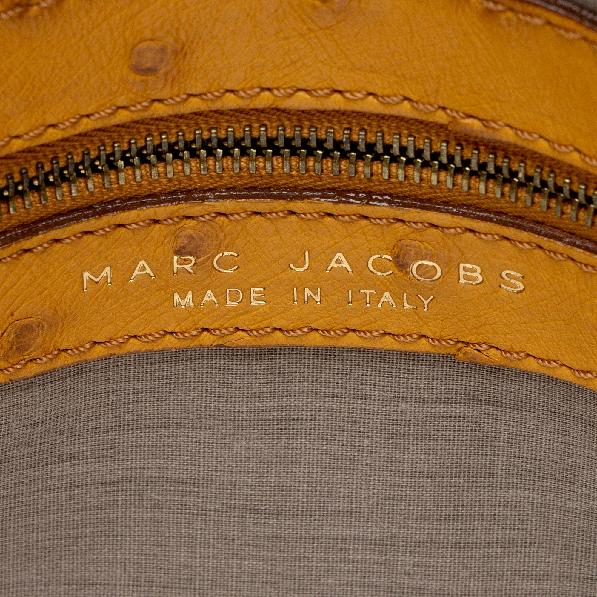 Marc Jacobs Coated Canvas Ostrich Stam Hobo