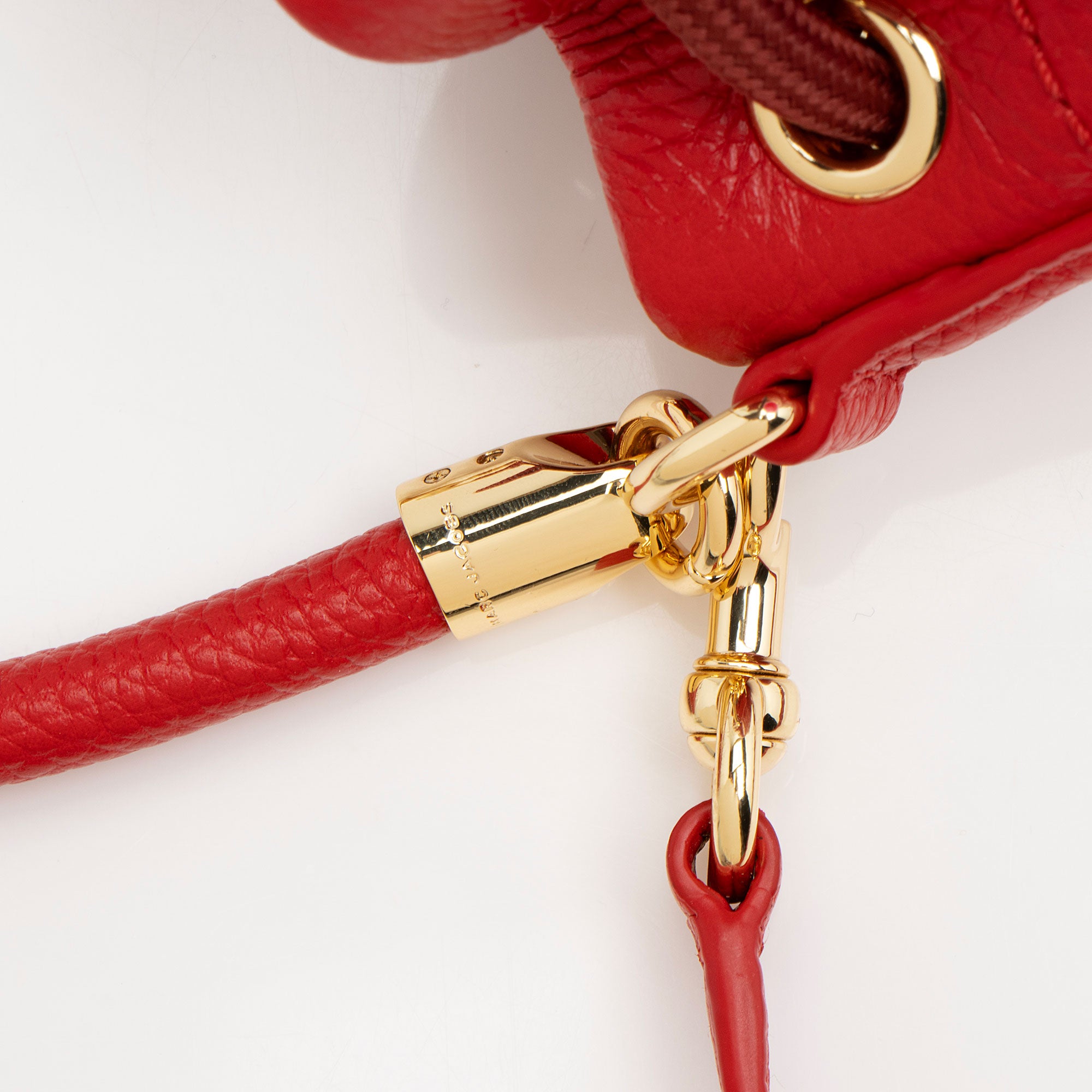 Marc Jacobs Grained Calfskin The Bucket Drawstring Mini Shoulder Bag (SHF-nNBPqo)