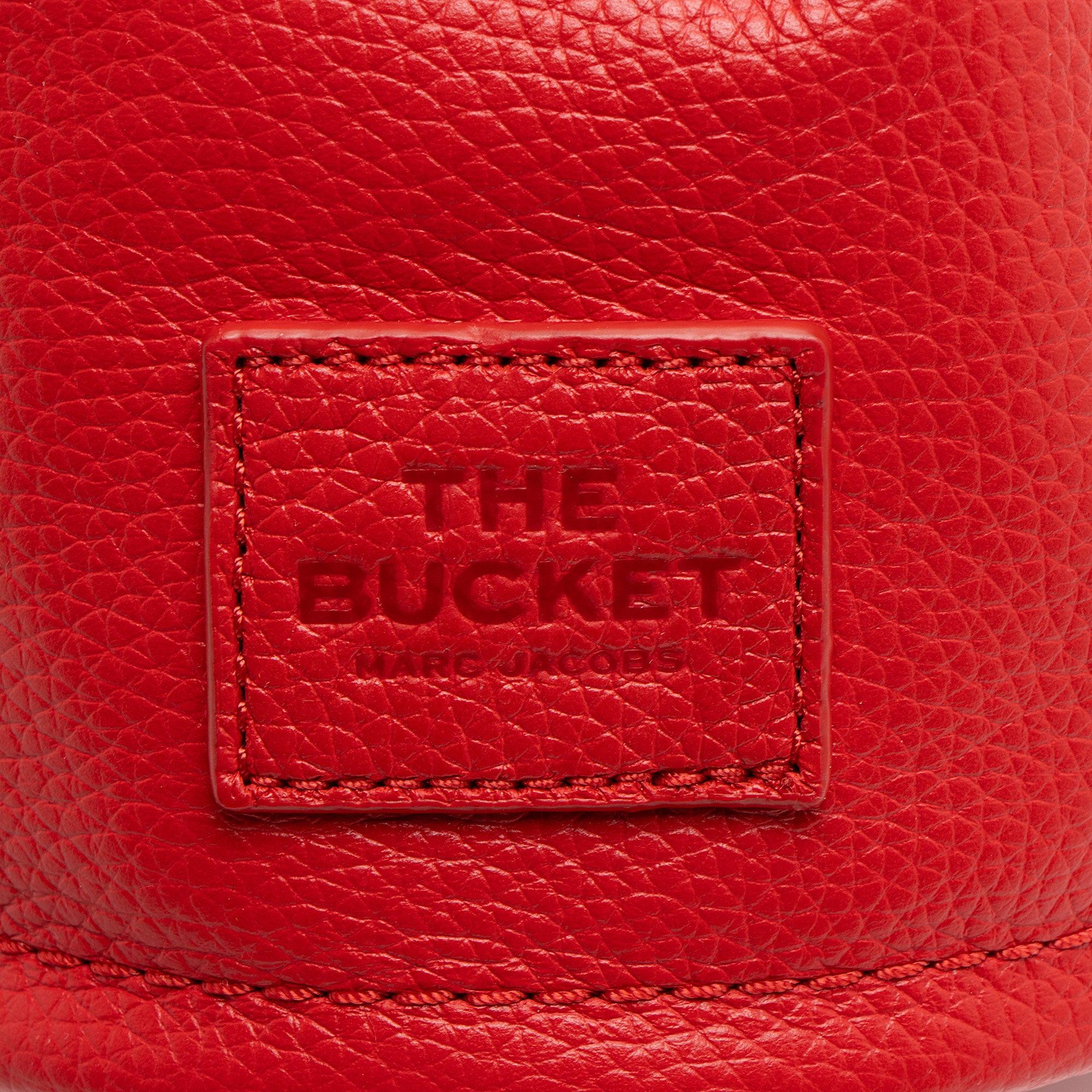 Marc Jacobs Grained Calfskin The Bucket Drawstring Mini Shoulder Bag (SHF-nNBPqo)