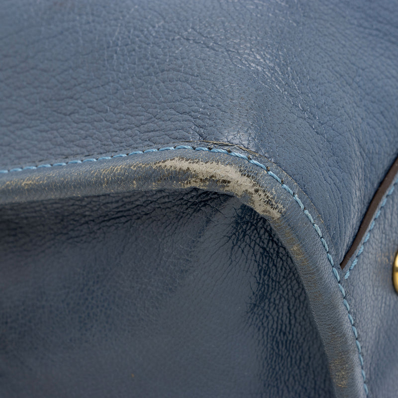 Marc Jacobs Leather Fulton Large Satchel (SHF-KUT7lS)