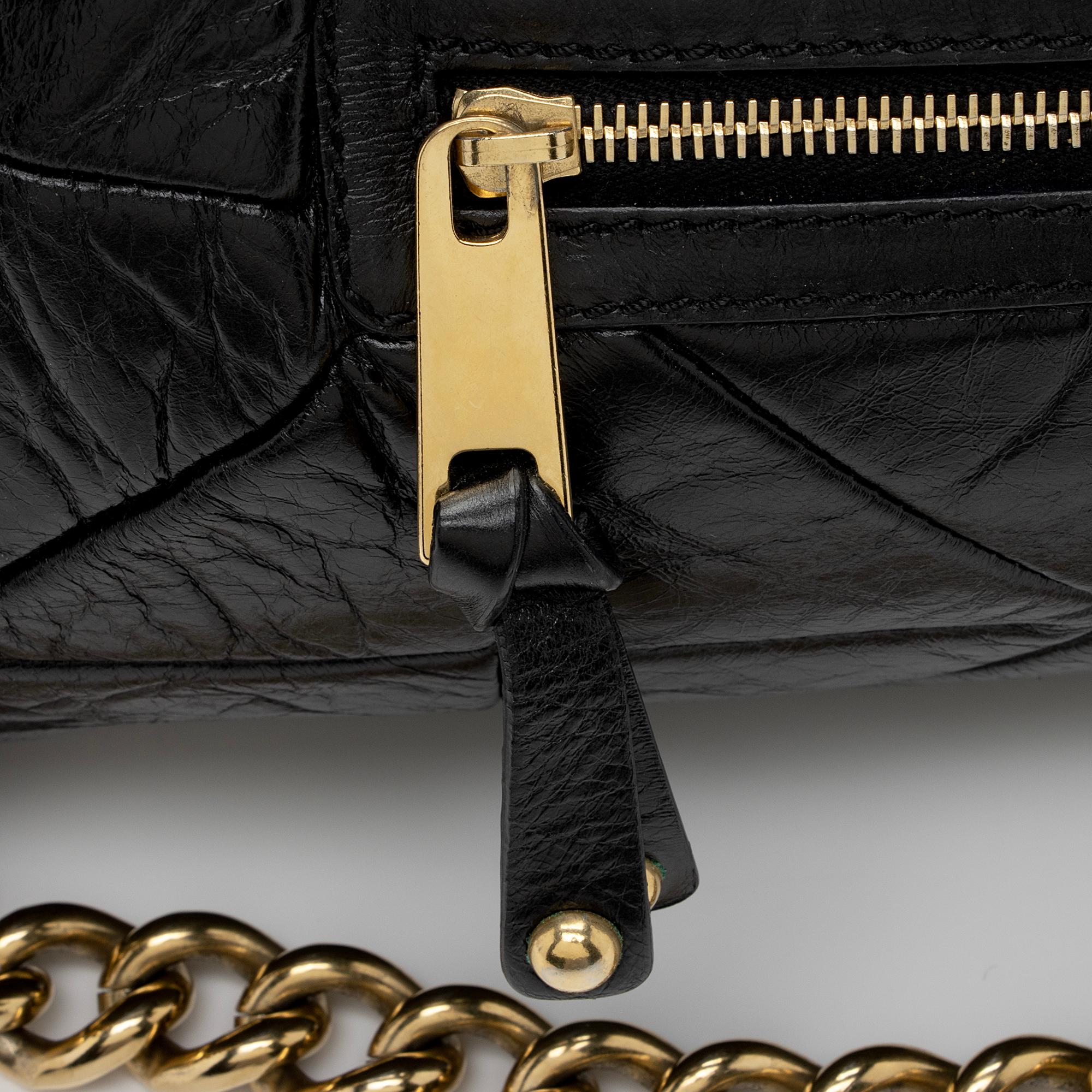 Marc Jacobs Patchwork Leather Stam Satchel (SHF-T9S0Rg)