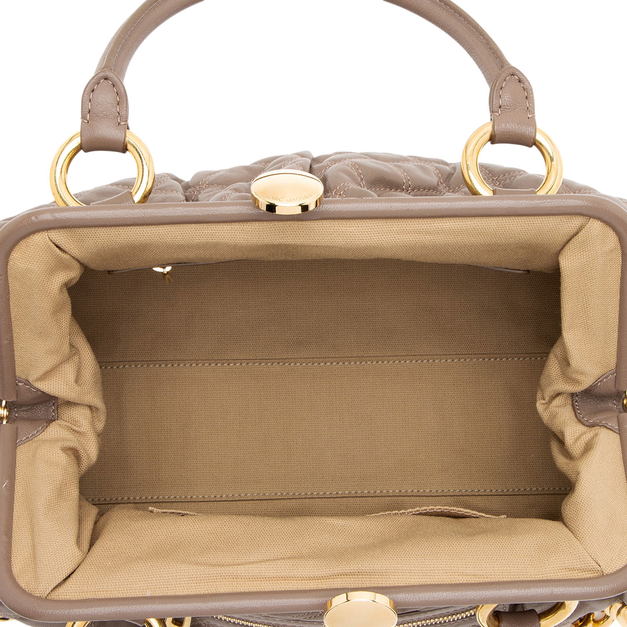 Marc Jacobs Quilted Lambskin Stam Satchel