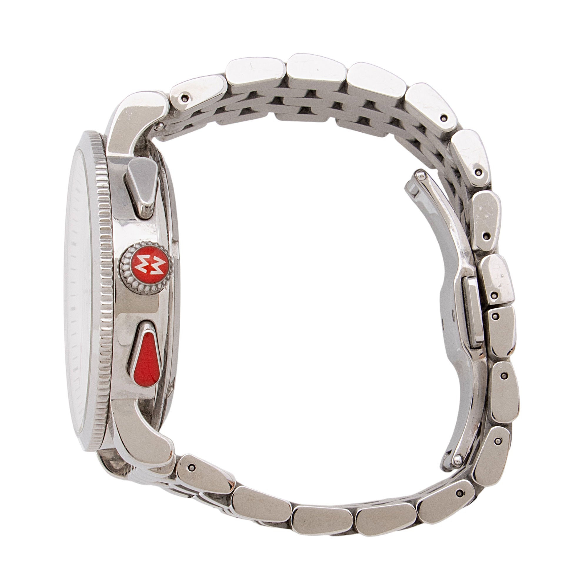 Michele Stainless Steel Diamond Sporty Sport Sail Watch (SHF-61jGqC)