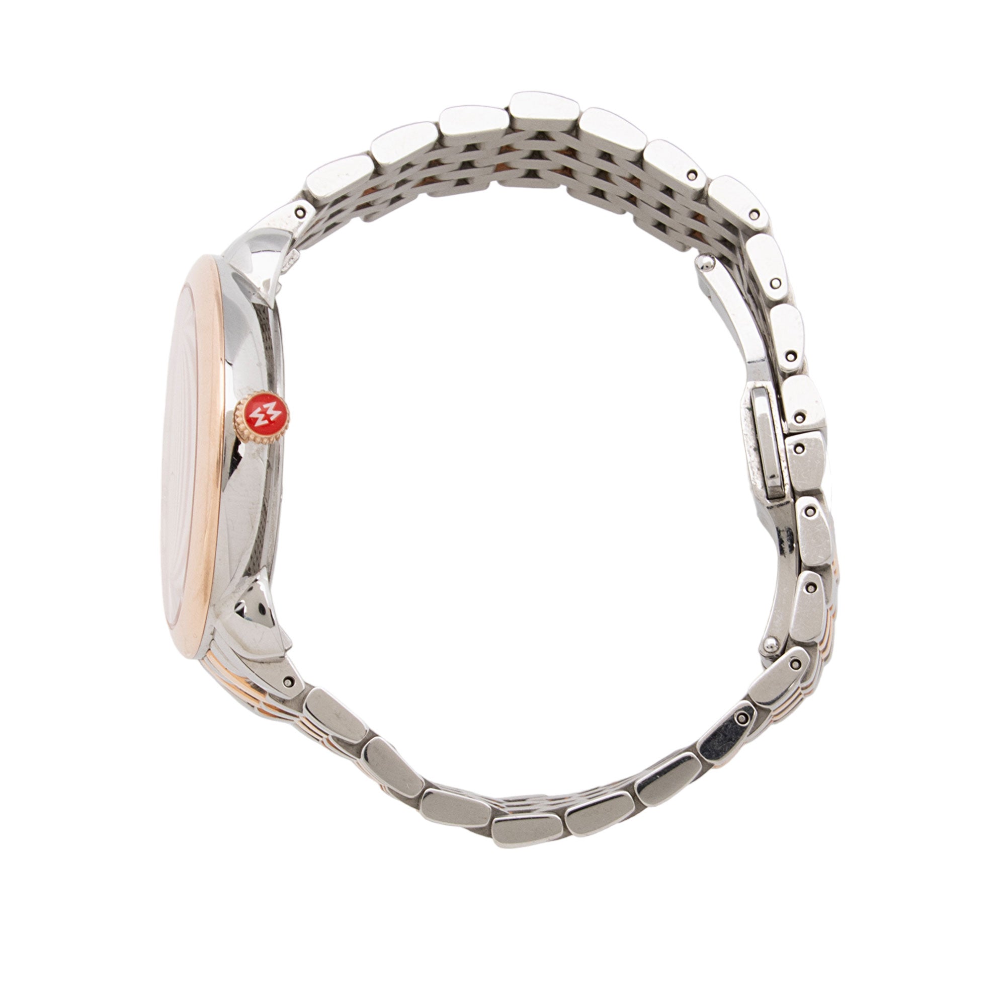 Michele Diamond Stainless Steel Rose Two-Tone Mosaic Serein 16 Watch - FINAL SALE (SHF-htdvMz)