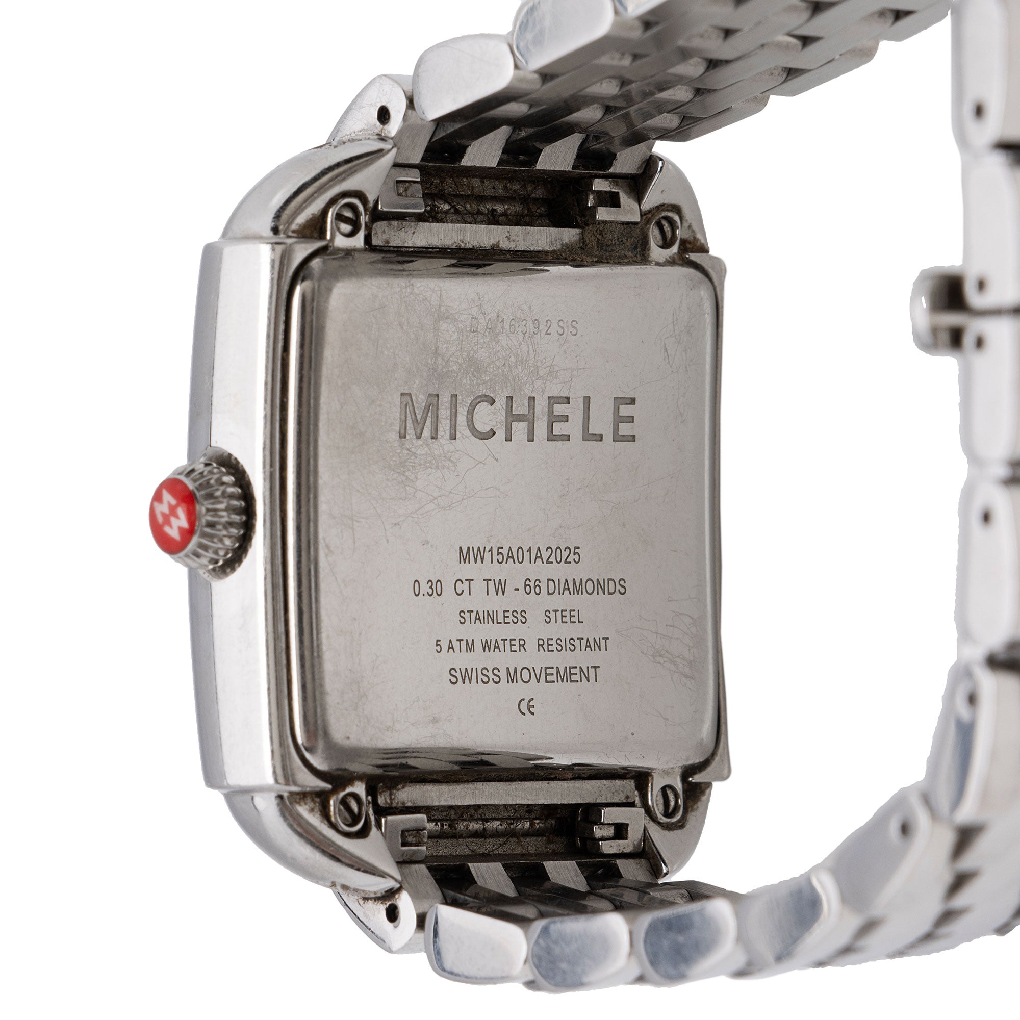 Michele Stainless Steel Diamond Milou Watch (SHF-C5dvaL)