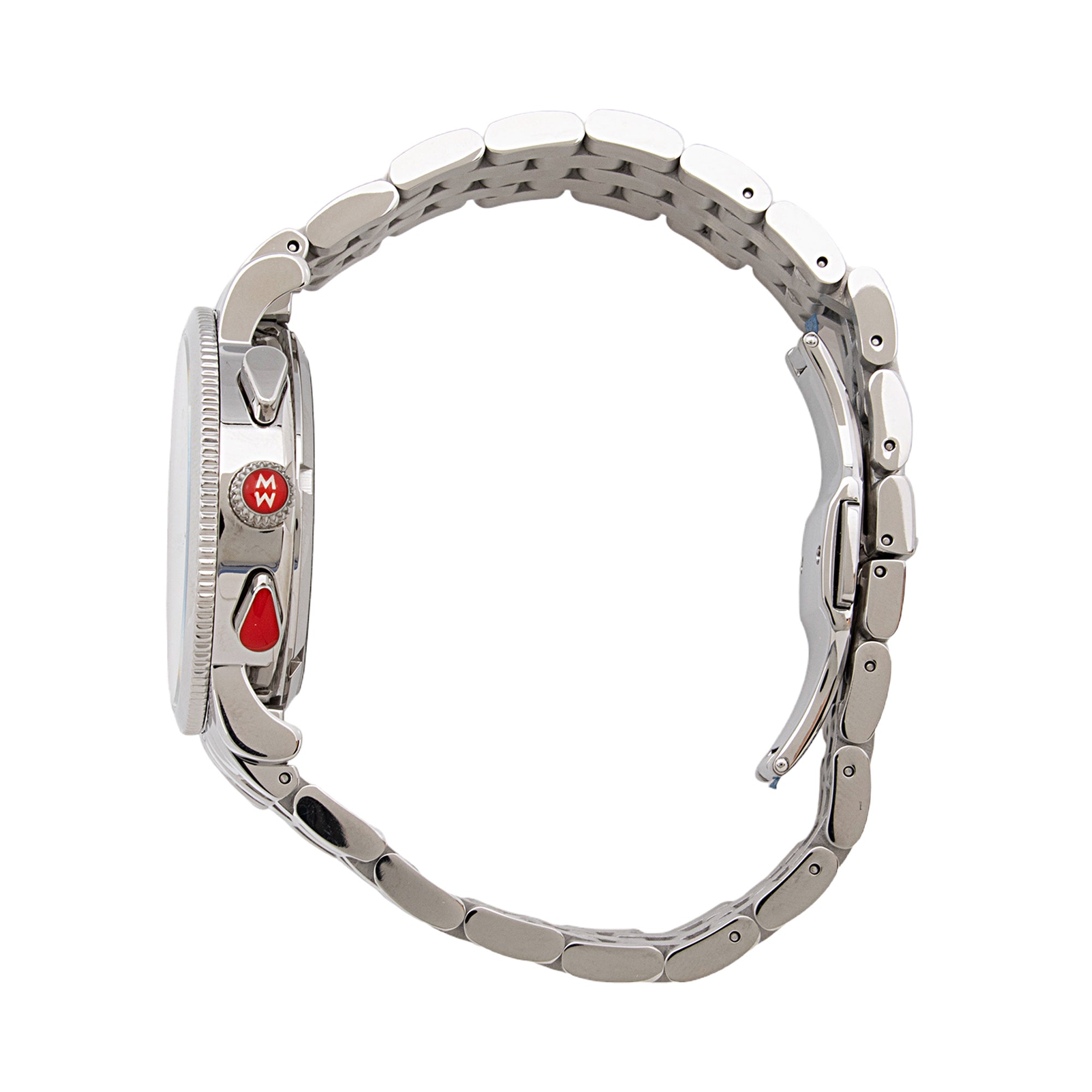 Michele Stainless Steel Diamond Sport Sail Chronograph Watch (SHF-YYKNvY)