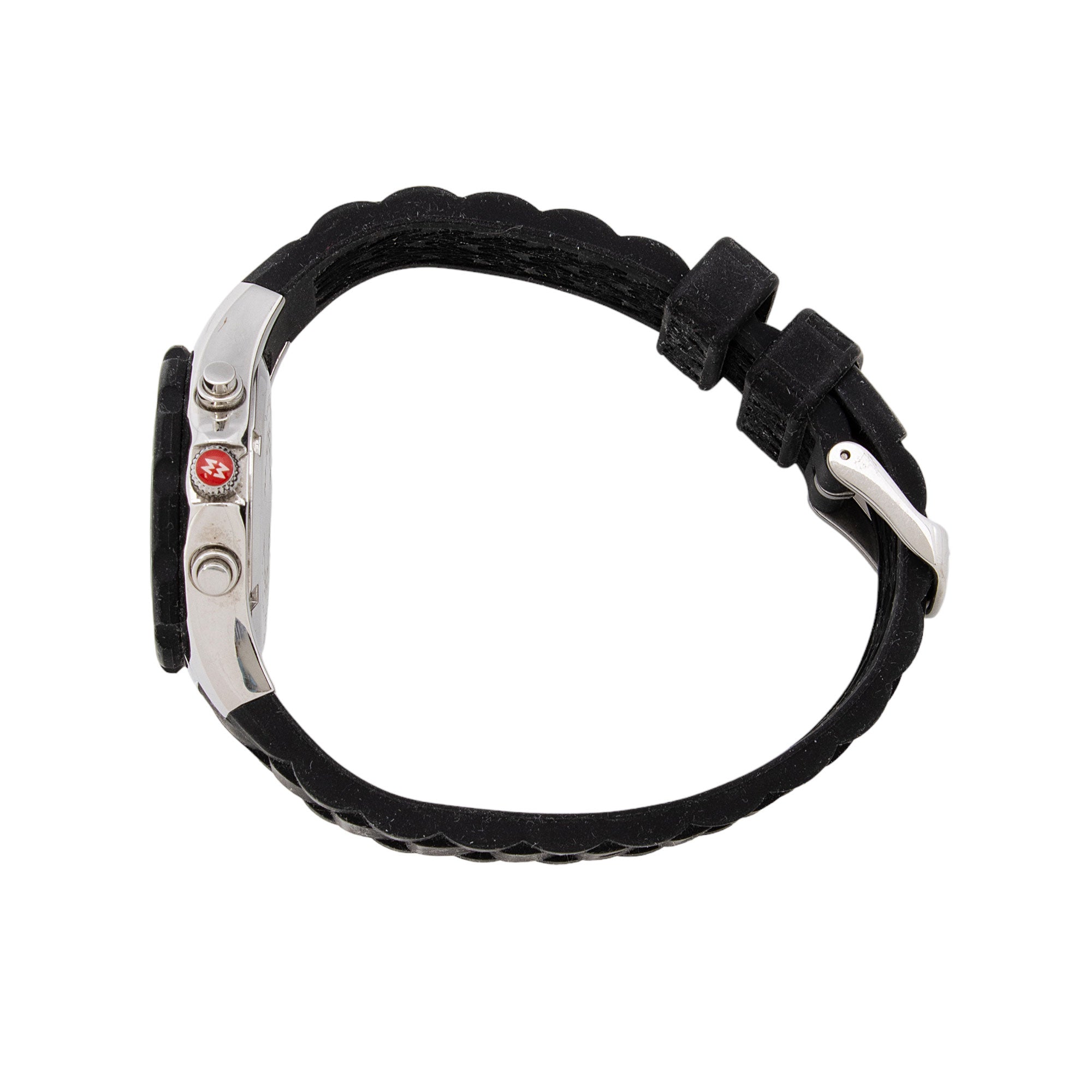 Michele Stainless Steel Tahitian Jelly Bean Chronograph Watch (SHF-j4PQiM)