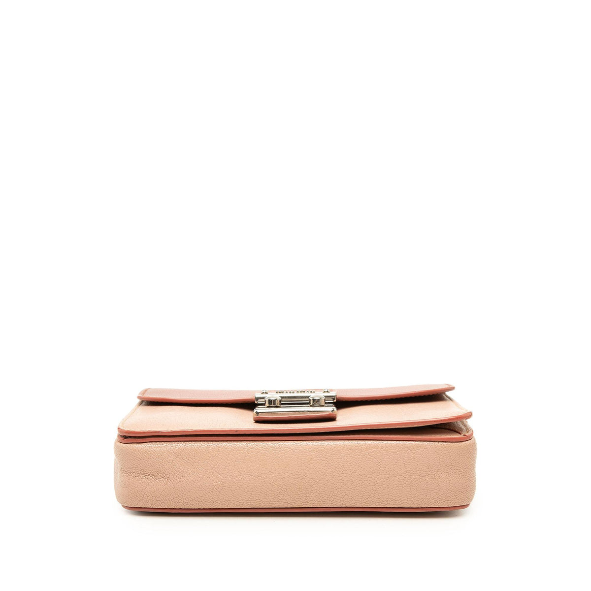 Miu Miu Bicolor Goatskin Madras Crossbody