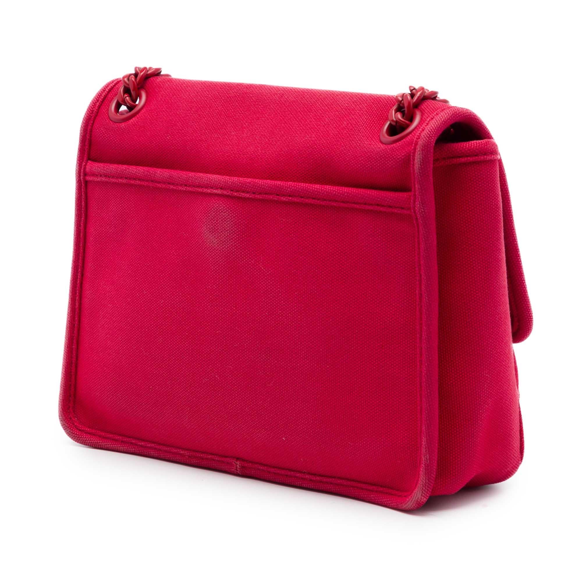 Miu Miu Canvas Canapa Chain Flap Crossbody