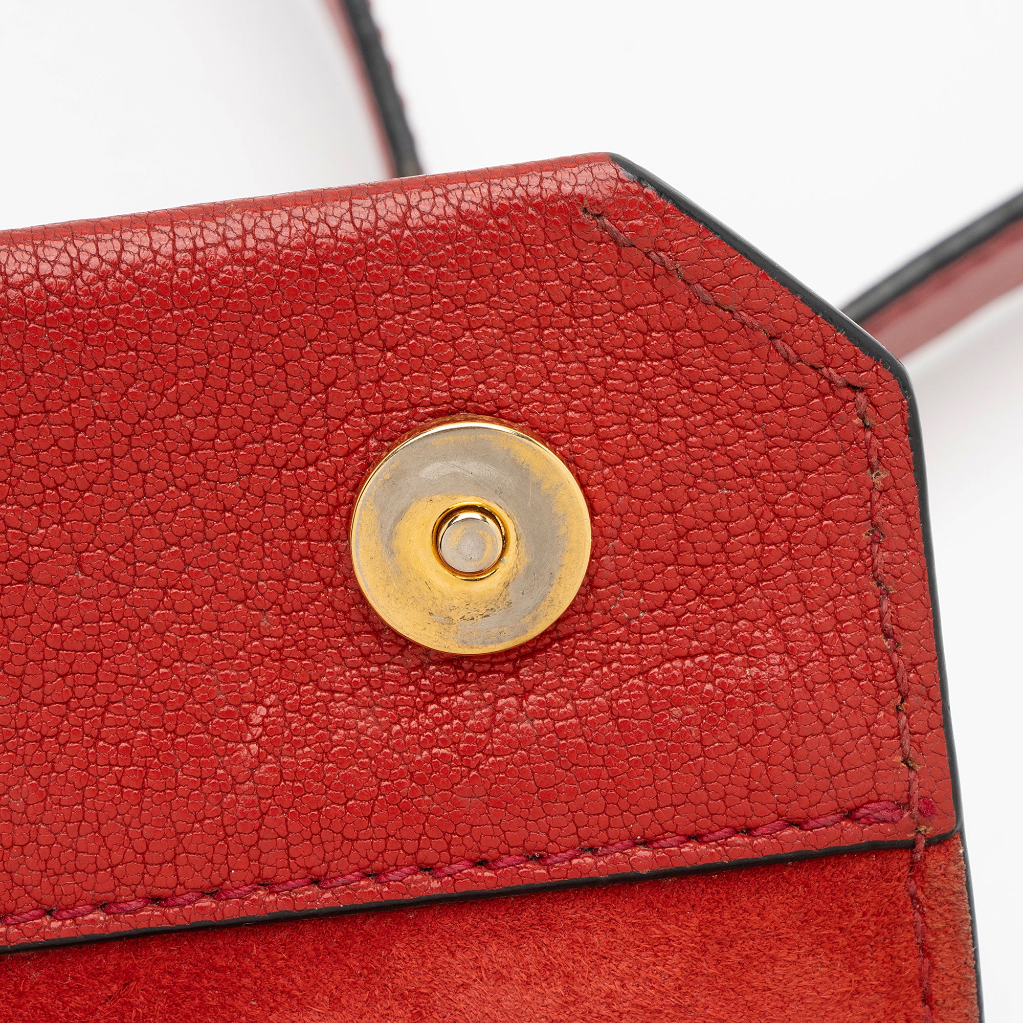 Miu Miu Goatskin Crystal Embellished Madras Shoulder Bag