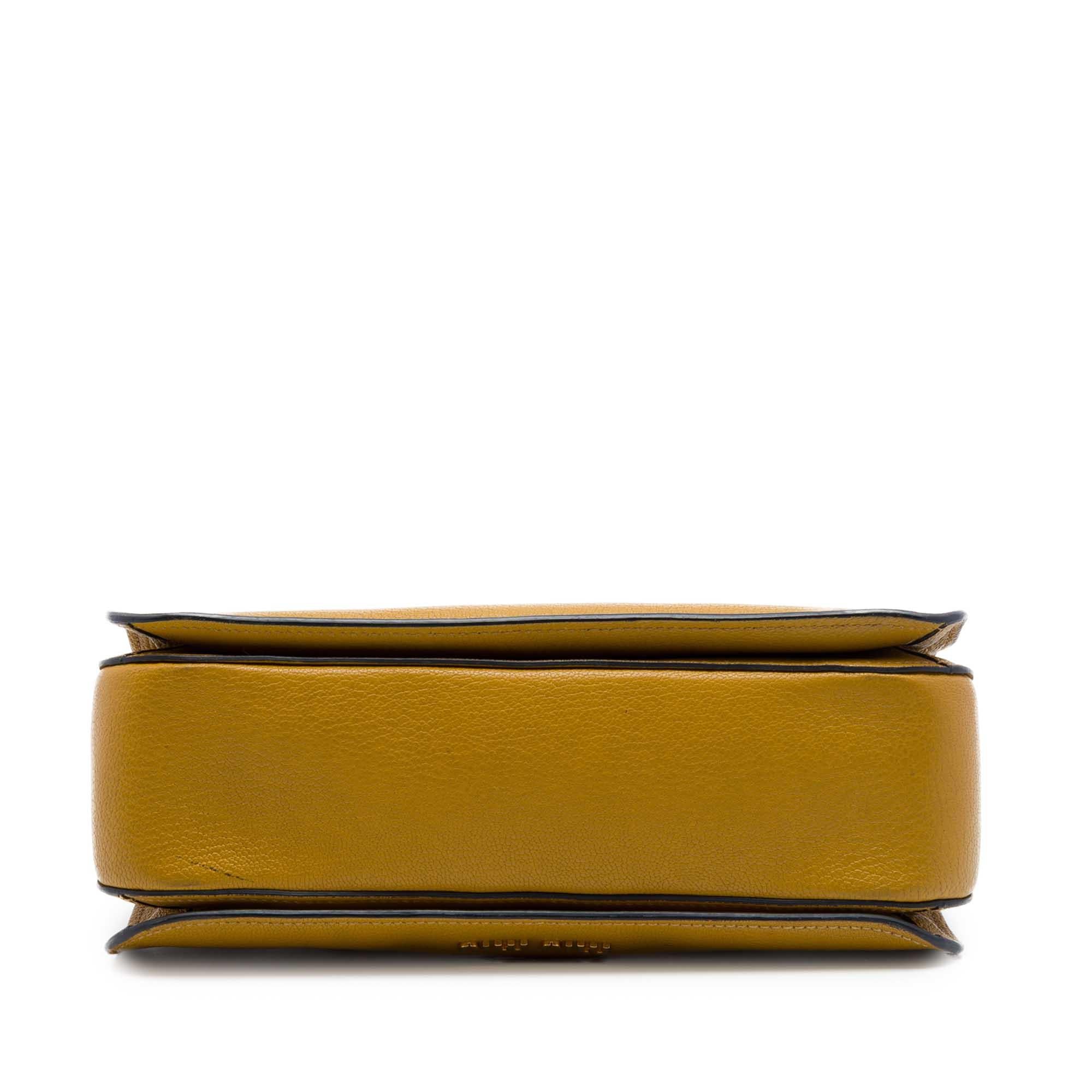 Miu Miu Goatskin Madras Satchel