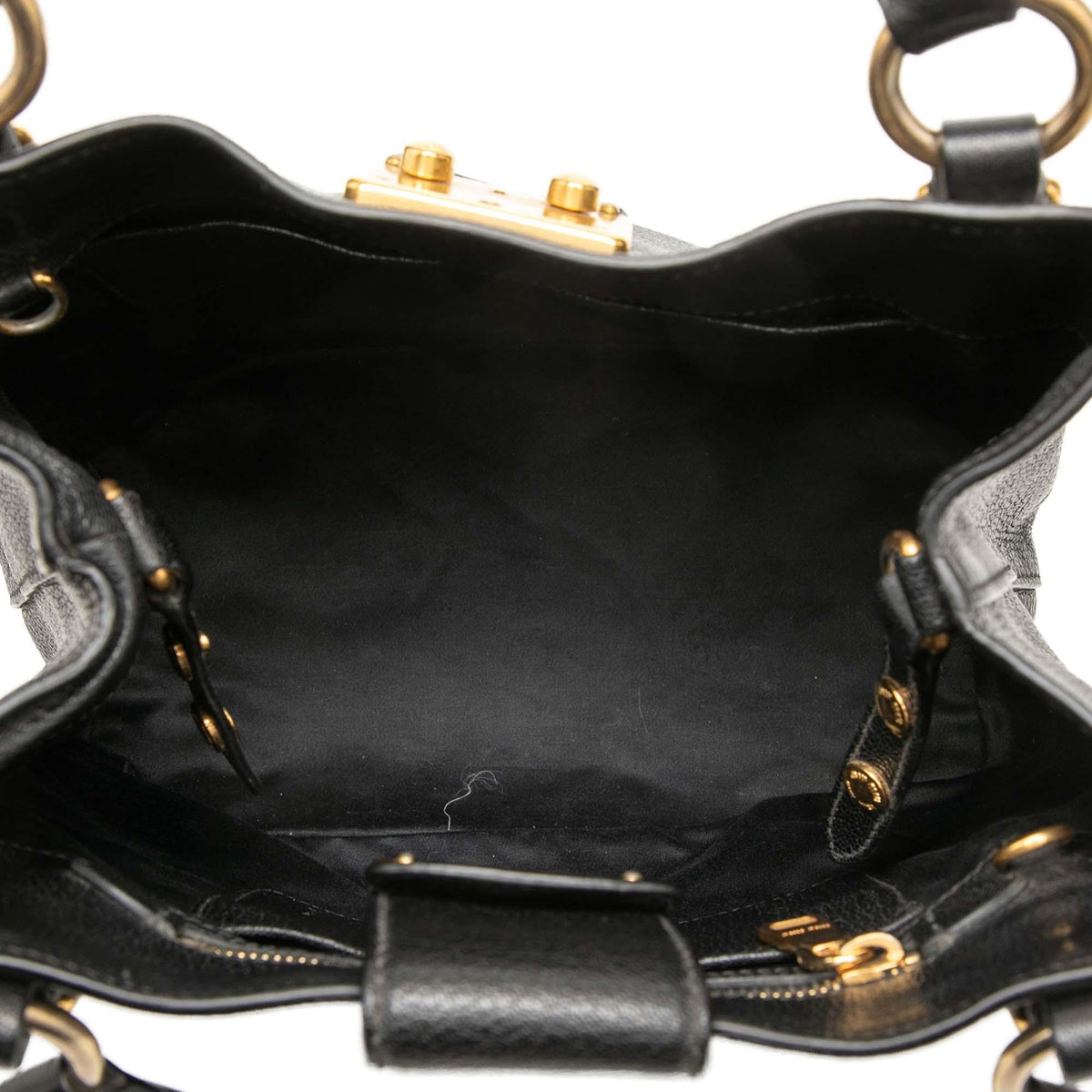 Miu Miu Goatskin Madras Satchel