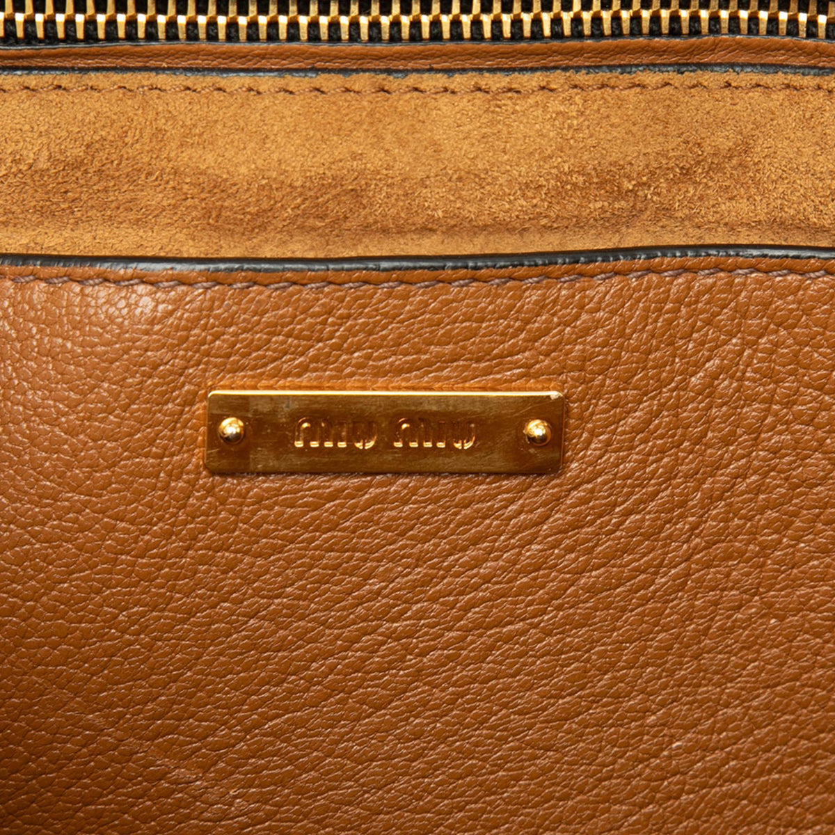 Miu Miu Goatskin Madras Satchel