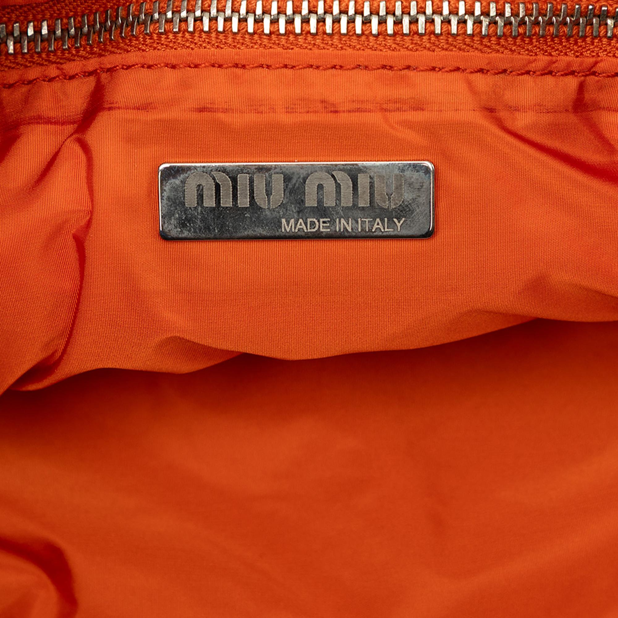 Miu Miu Grained Leather Shoulder Bag
