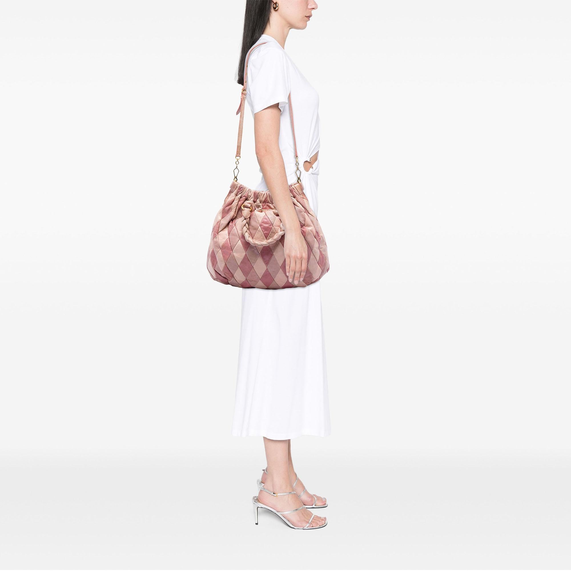 Miu Miu Harlequin Nappa Satchel