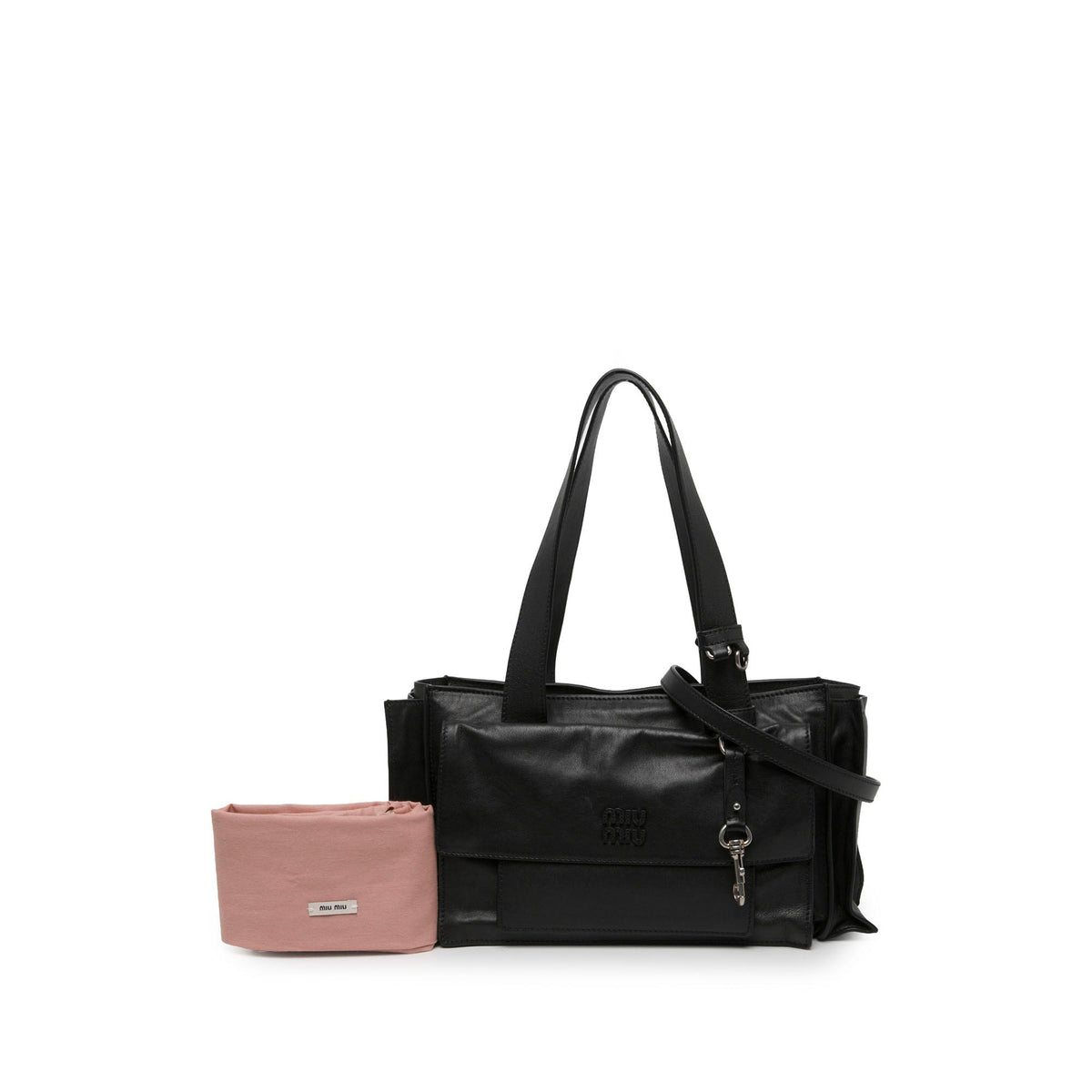 Miu Miu Lambskin Utilitaire Shopping Bag
