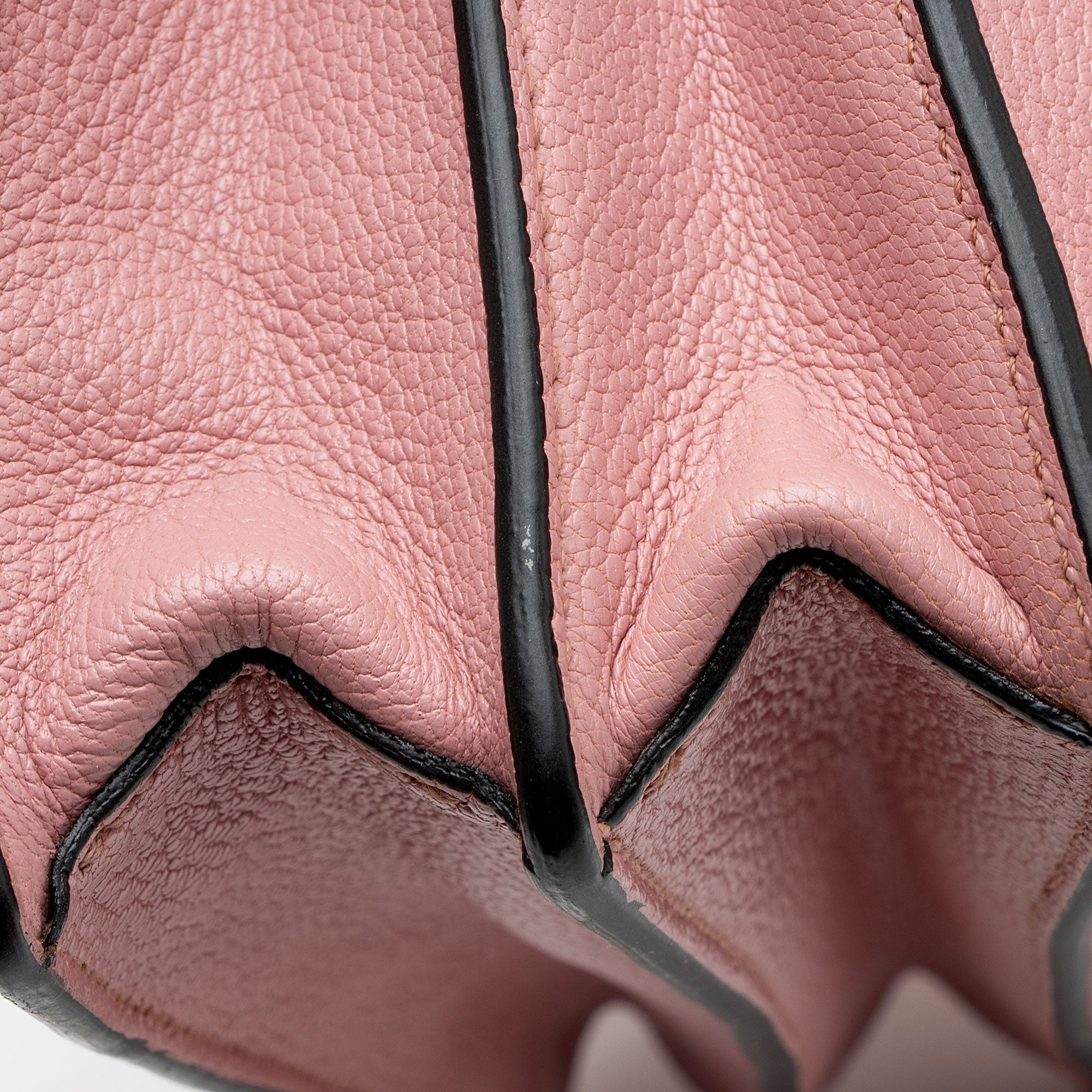 Miu Miu Leather Madras Top Handle