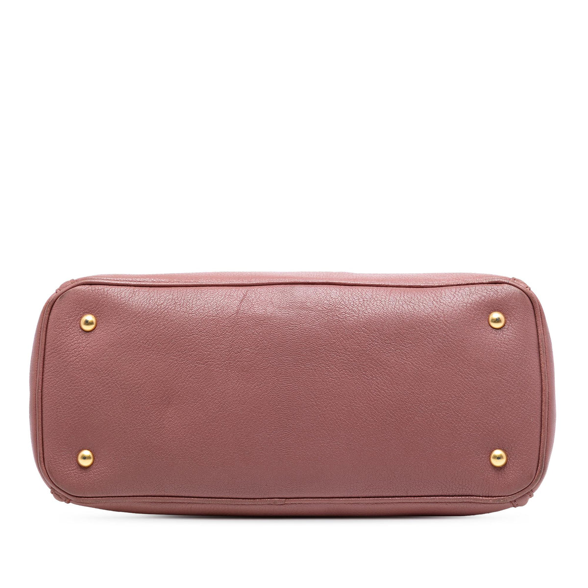 Miu Miu Leather Madras Tote