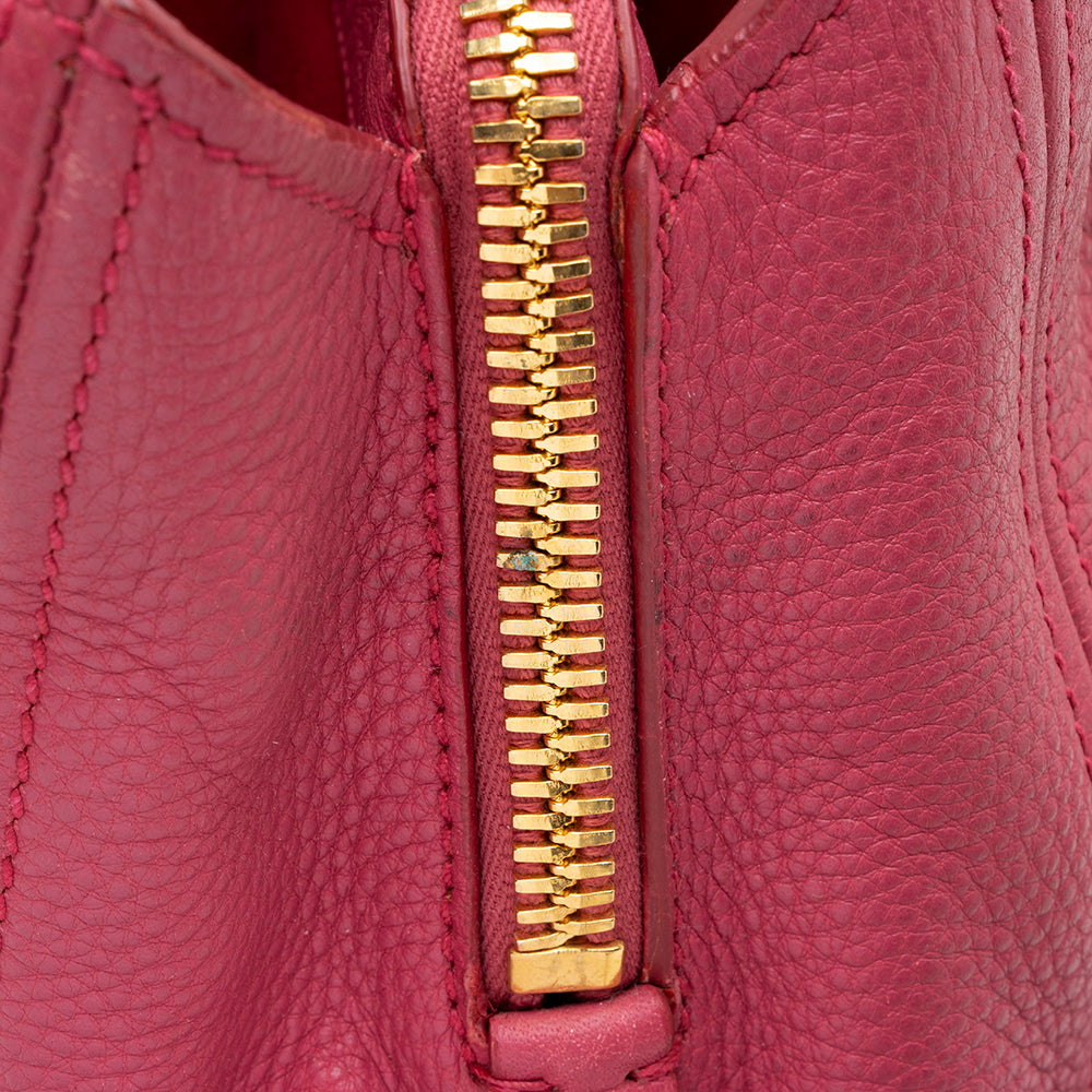 Miu Miu Leather Small Tote (SHF-15053)