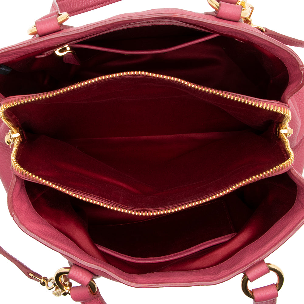 Miu Miu Leather Small Tote (SHF-15053)