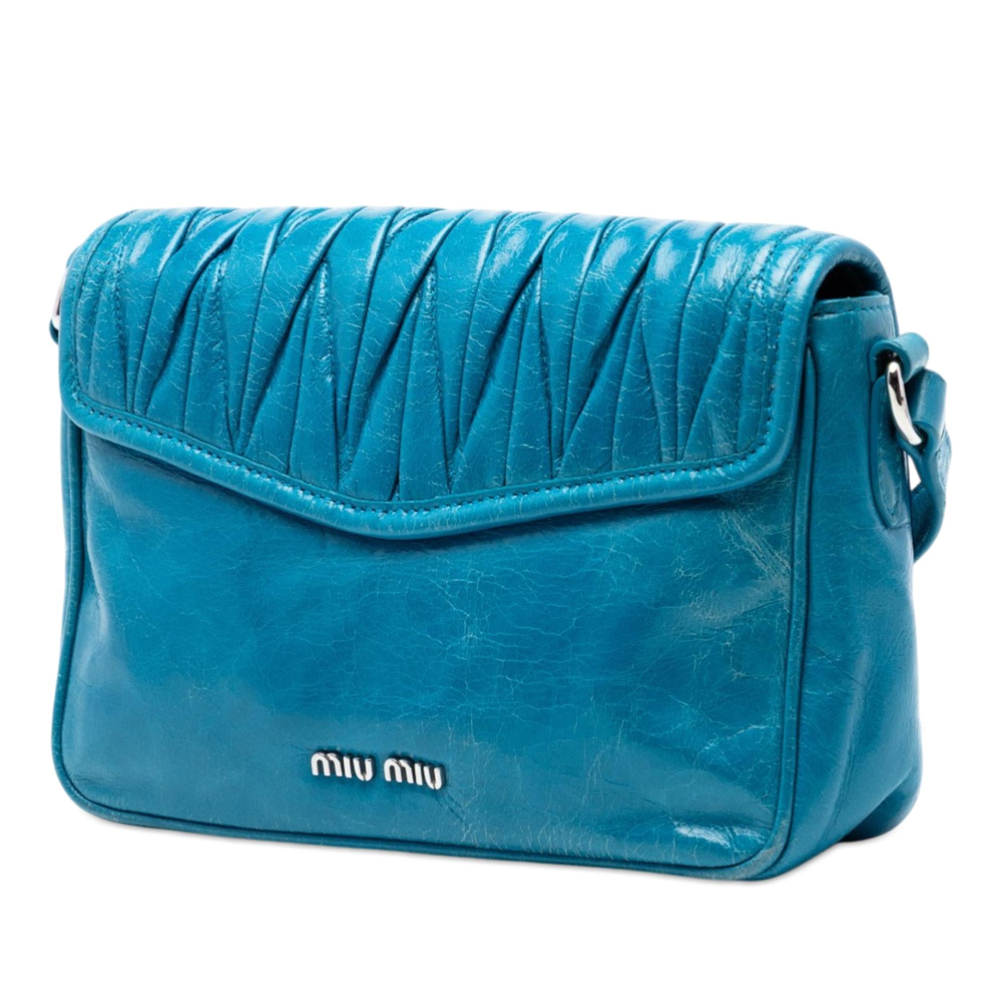 Miu Miu Matelasse Lambskin Flap Crossbody