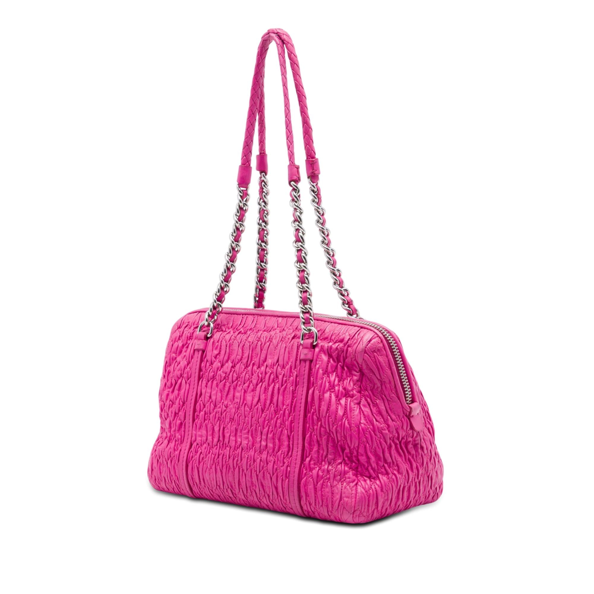 Miu Miu Matelasse Lambskin Shoulder Bag
