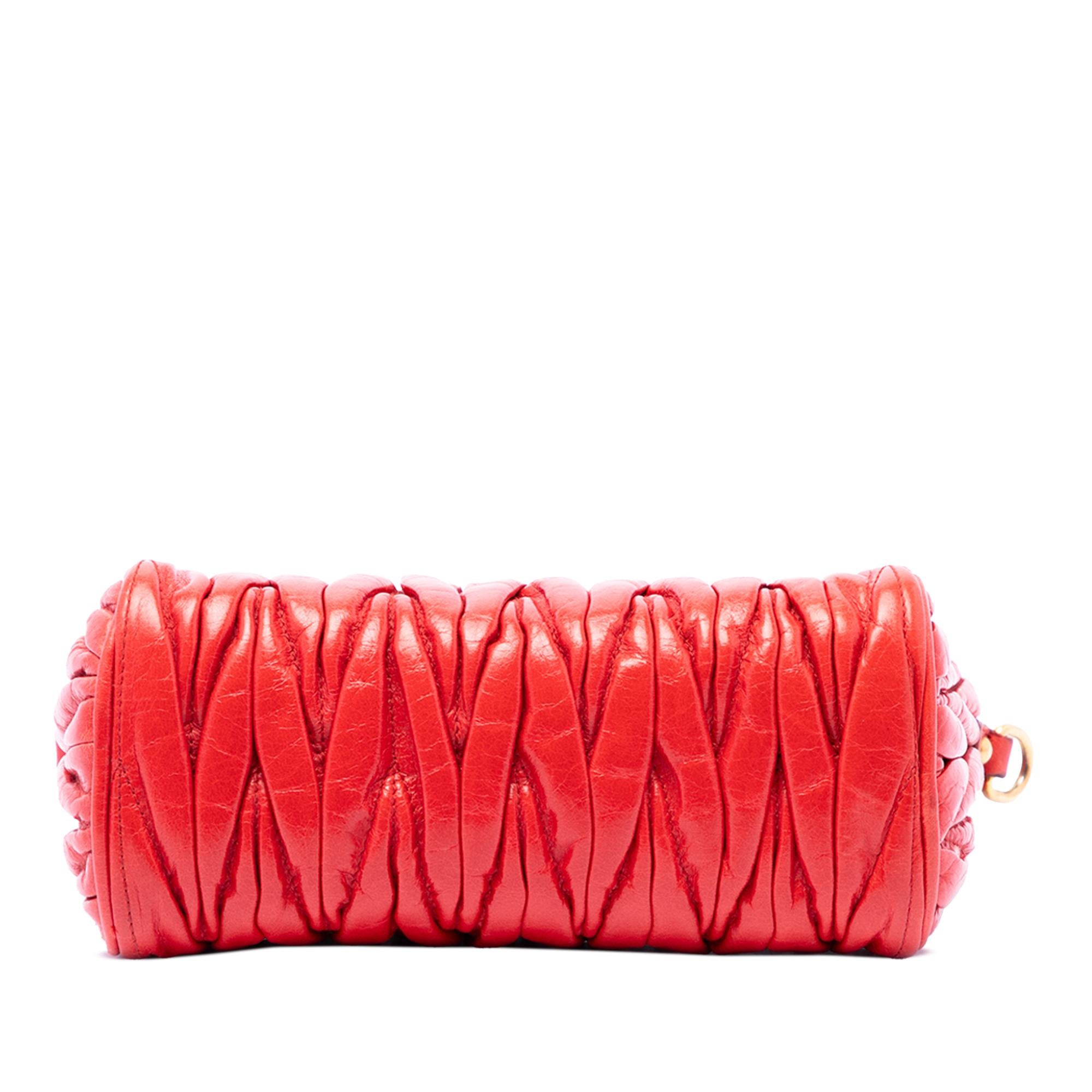Miu Miu Matelasse Leather Shoulder Bag