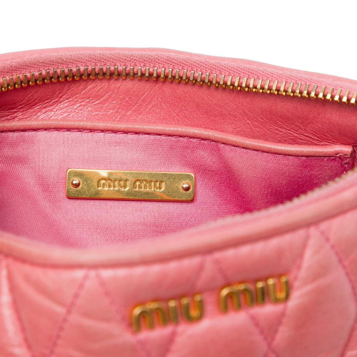 Miu Miu Matelasse Nappa Chain Satchel