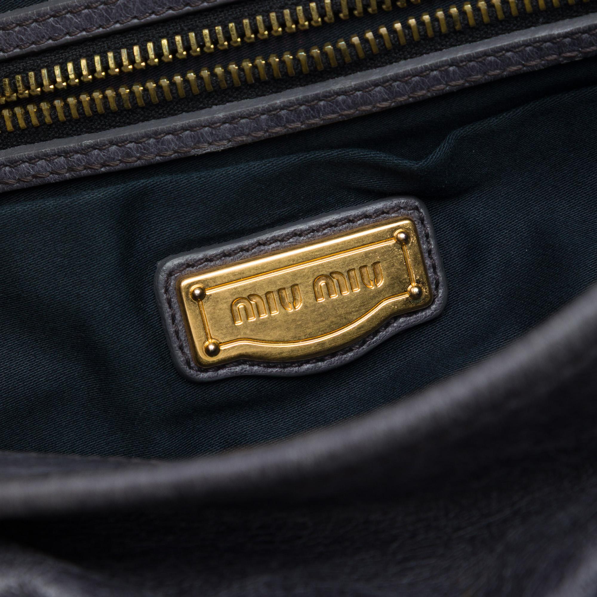Miu Miu Matelasse Nappa Coffer Satchel