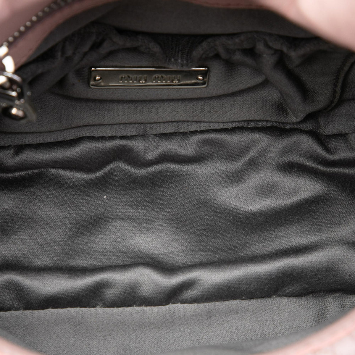 Miu Miu Matelasse Nappa Crystal Chain Crossbody