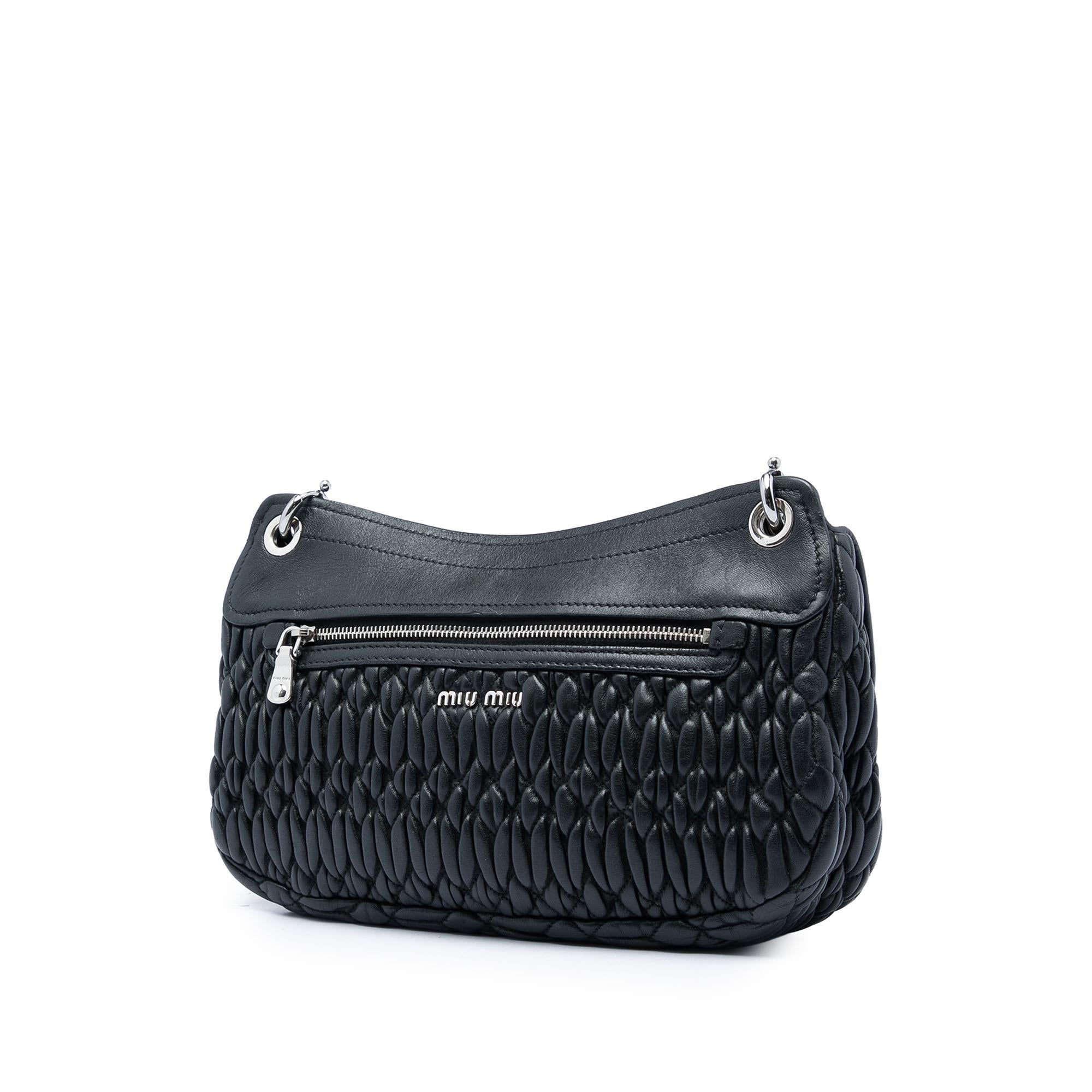 Miu Miu Matelasse Nappa Crystal Flap Crossbody