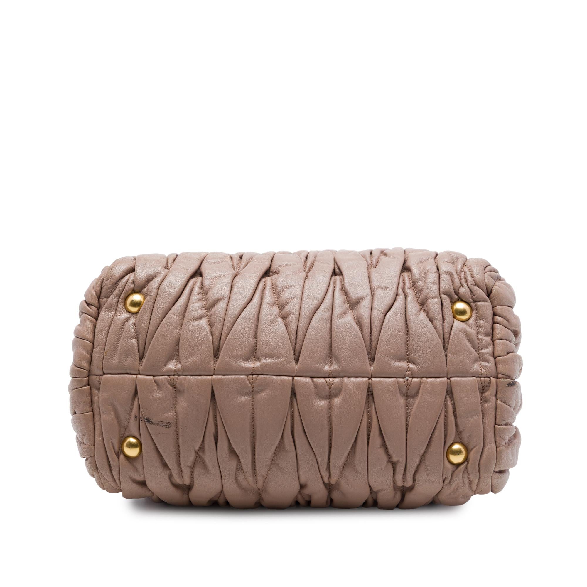 Miu Miu Matelasse Nappa Satchel