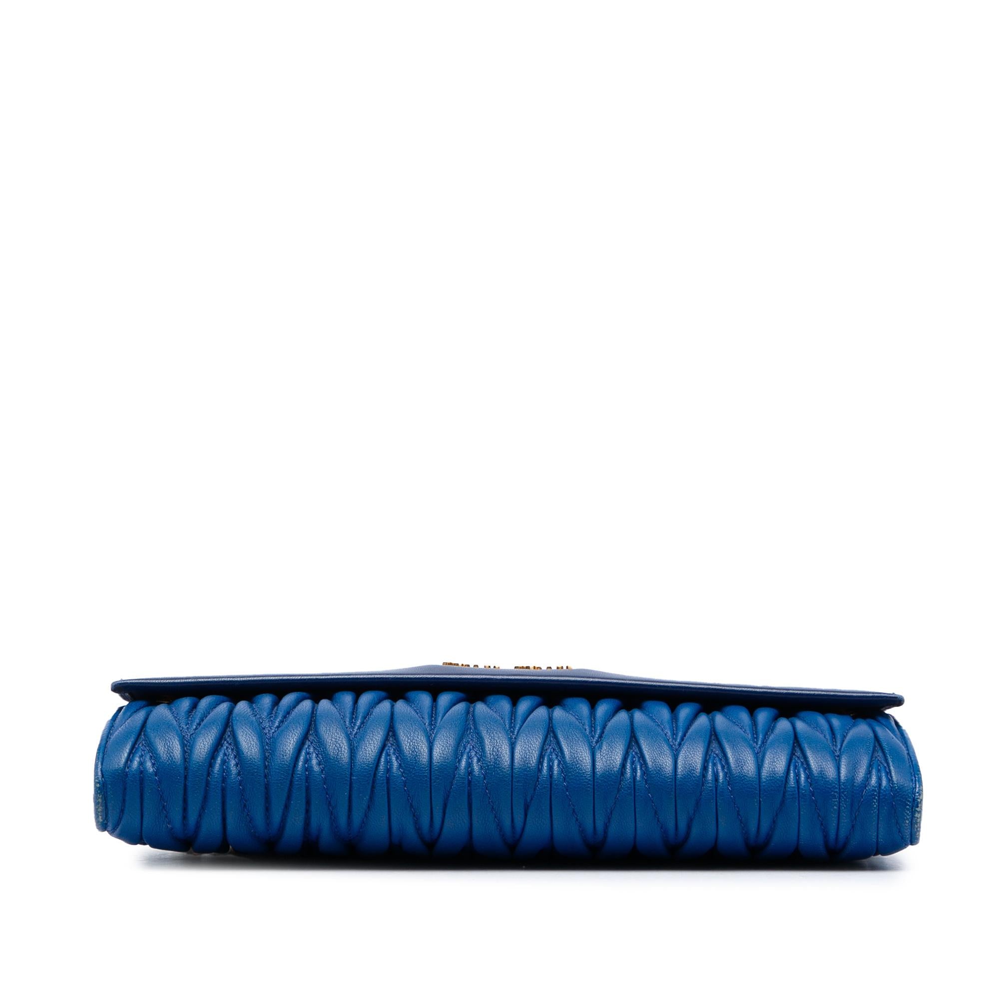 Miu Miu Matelasse Nappa Wallet on Chain