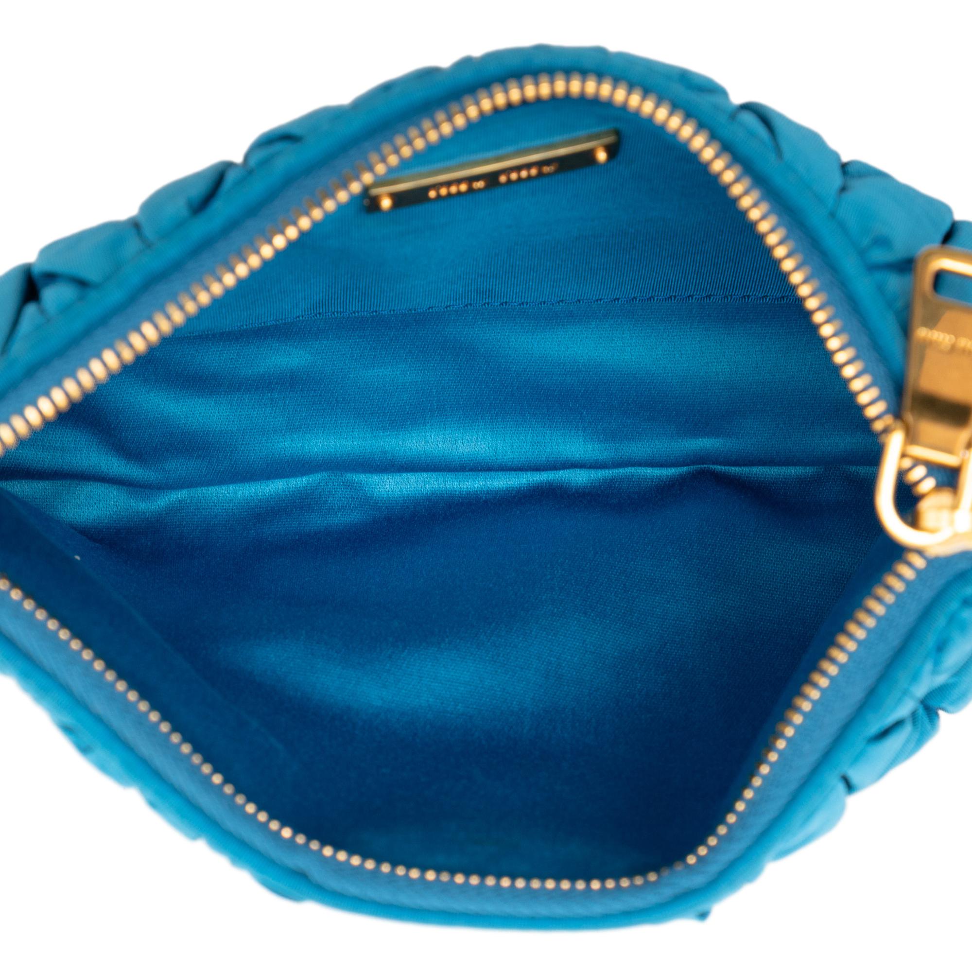 Miu Miu Matelasse Nylon Clutch