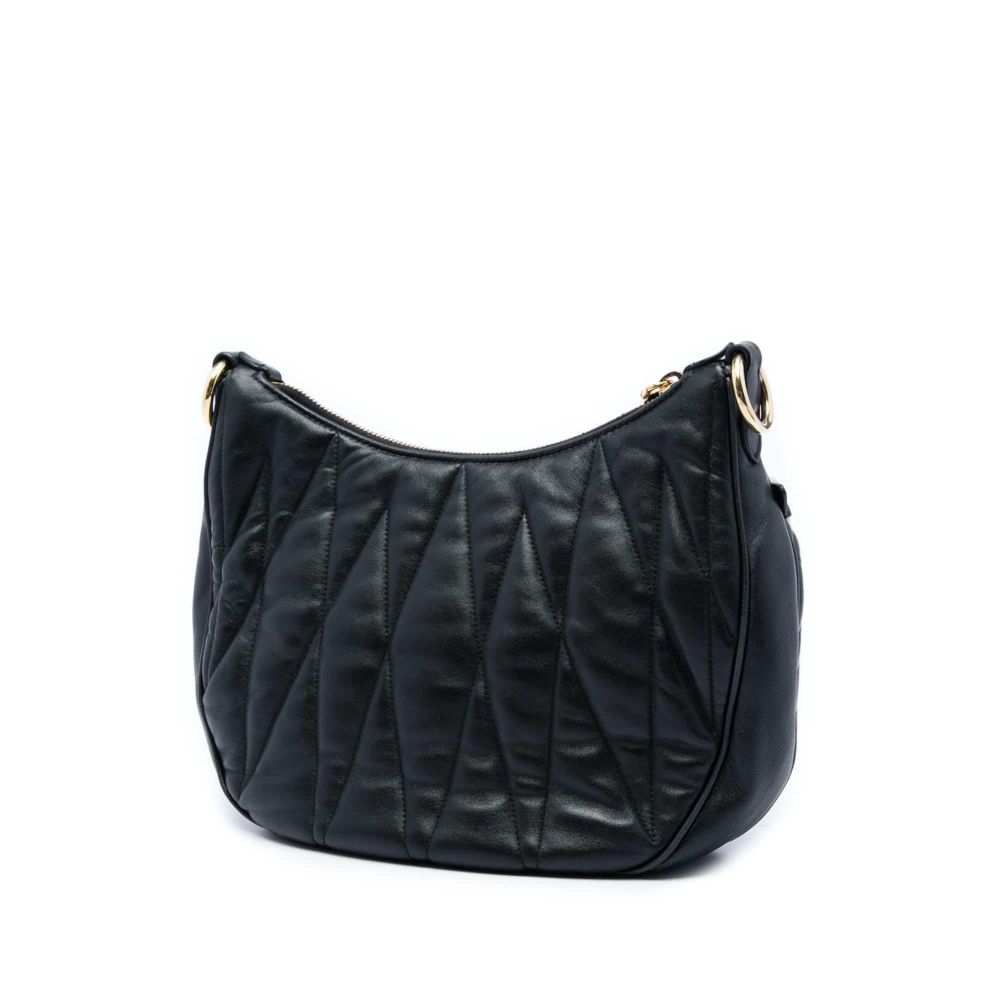 Miu Miu Matelasse Tricolor Nappa Rider Shoulder Bag
