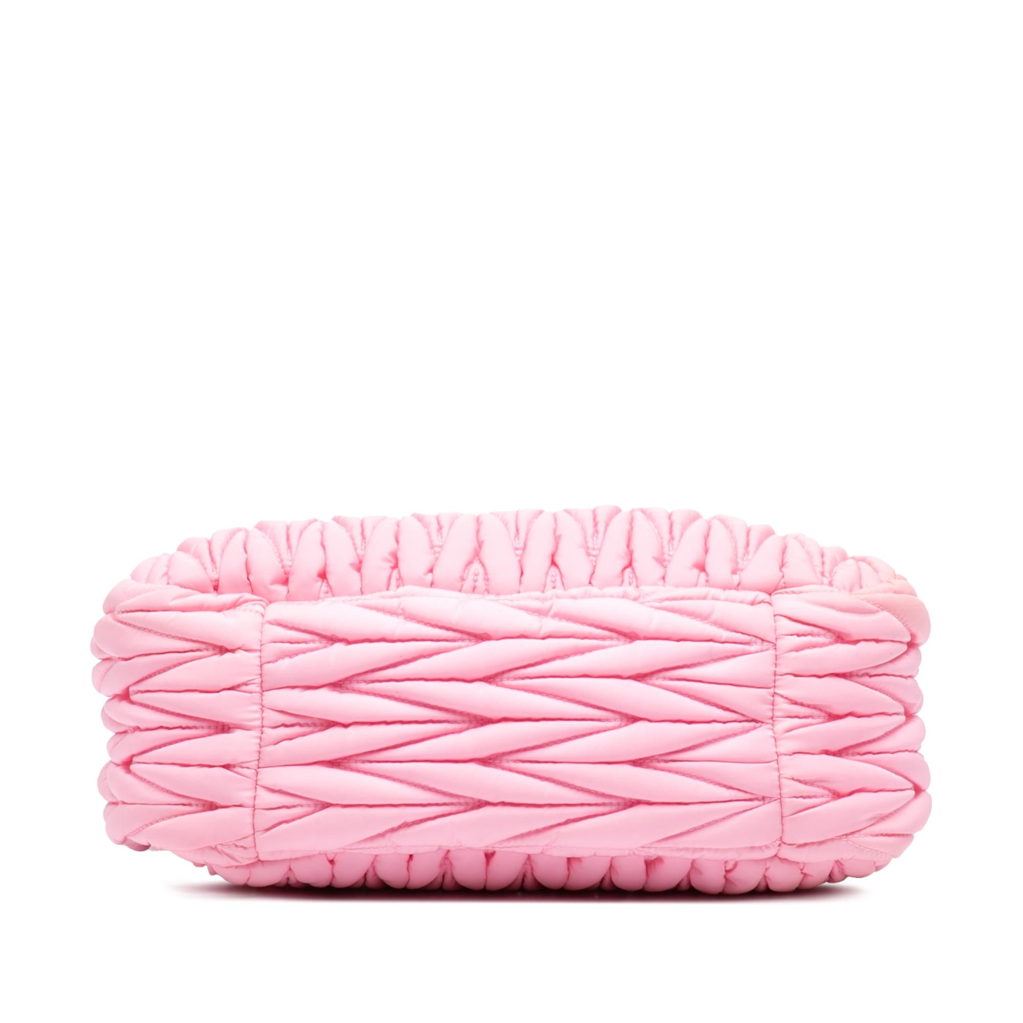 Miu Miu Medium Matelasse Tessuto Wander Hobo