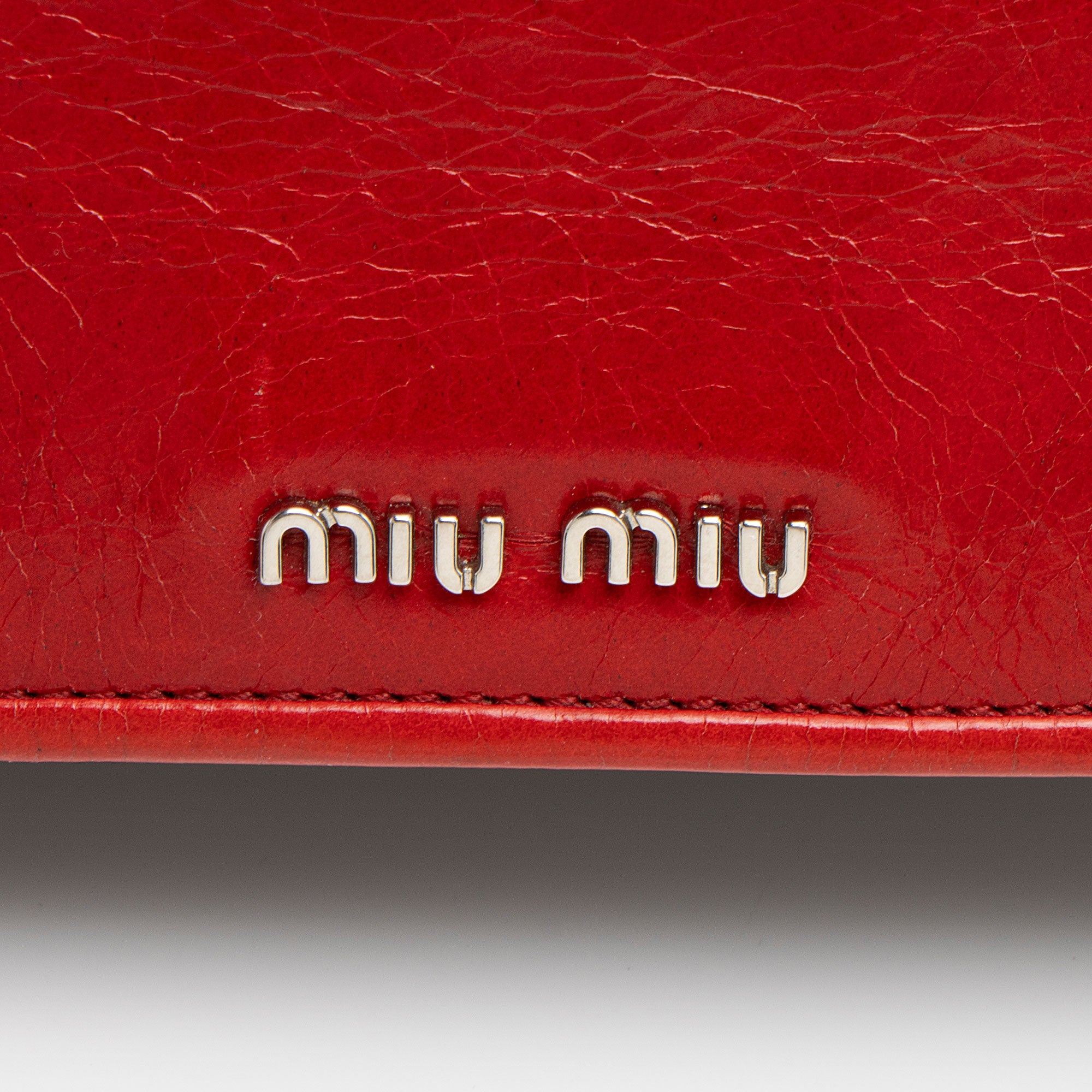 Miu Miu Patent Leather Club Chain Shoulder Bag