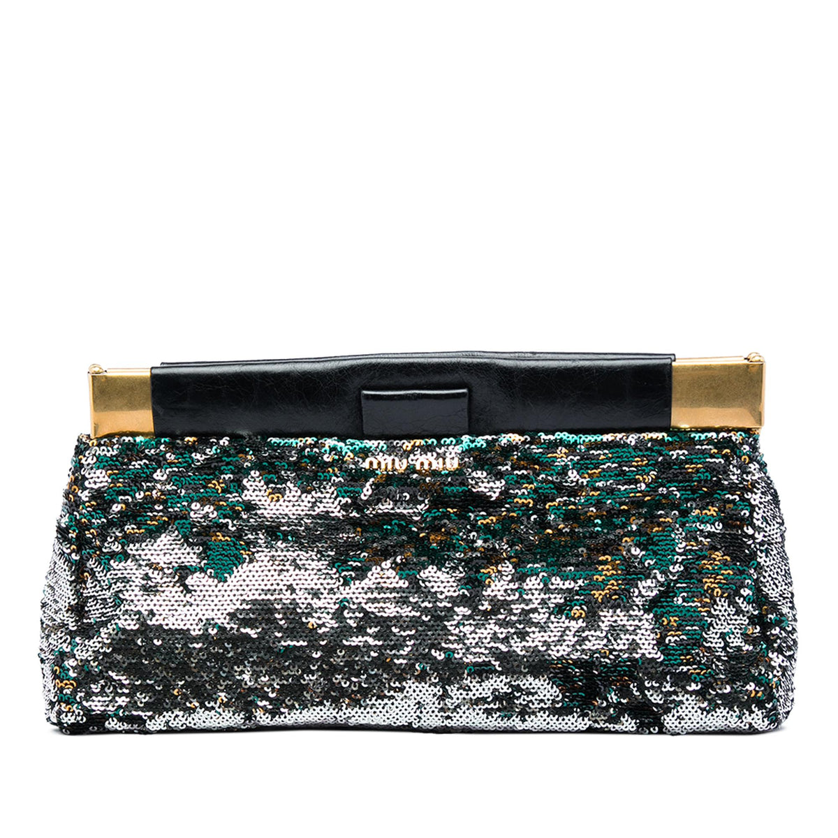 Miu Miu Sequin Frame Clutch