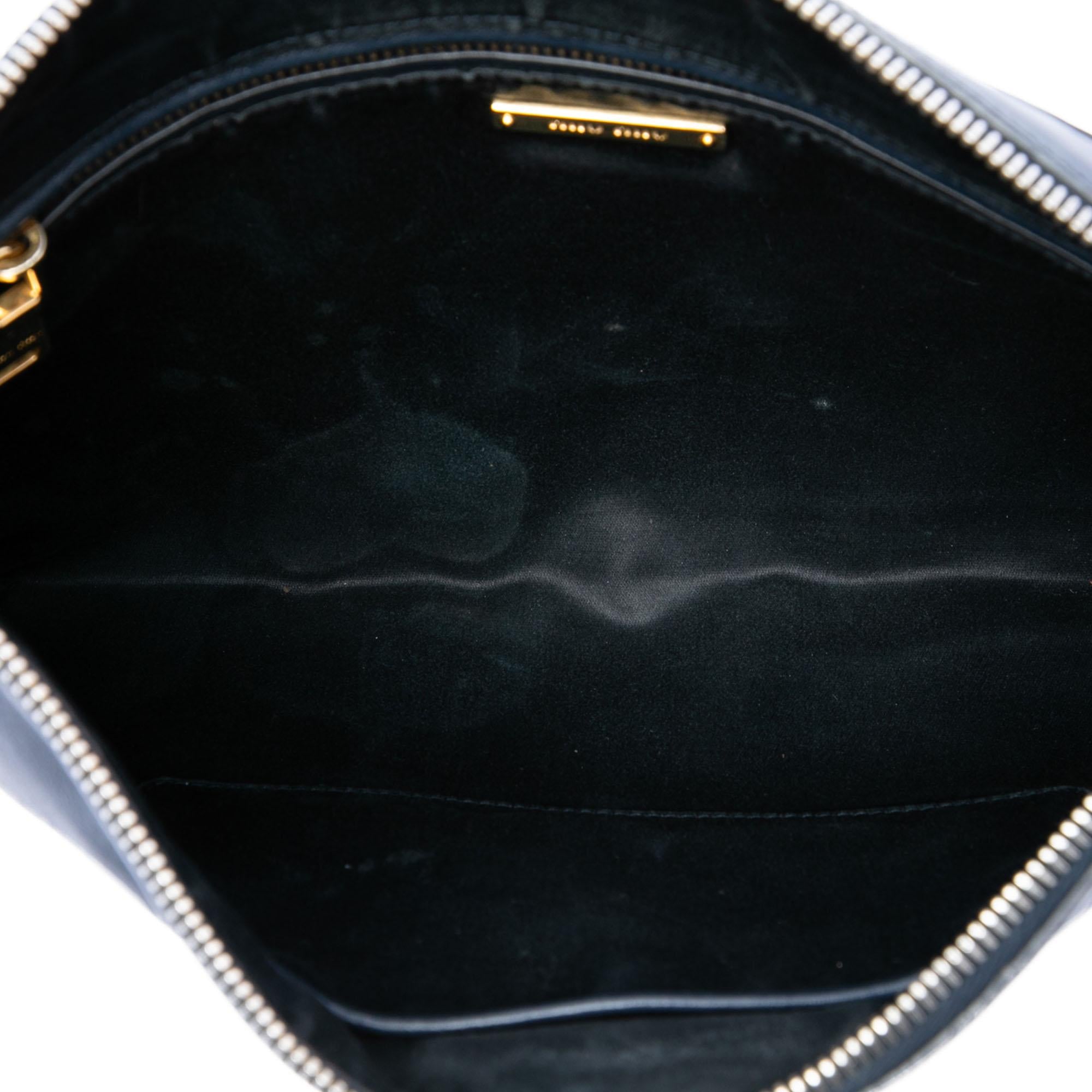 Miu Miu Studded Leather Zip Clutch