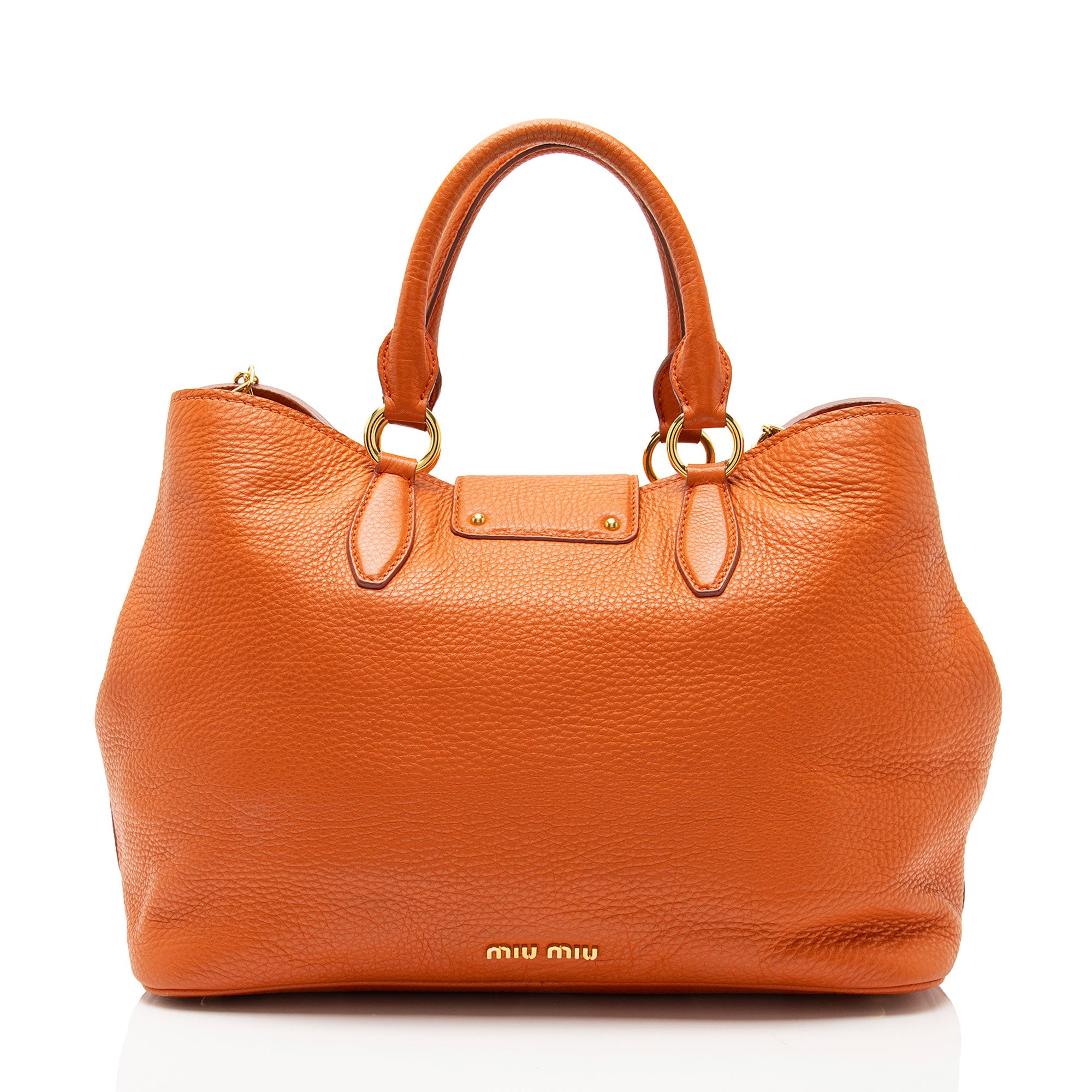 Miu Miu Vitello Caribu Convertible Tote