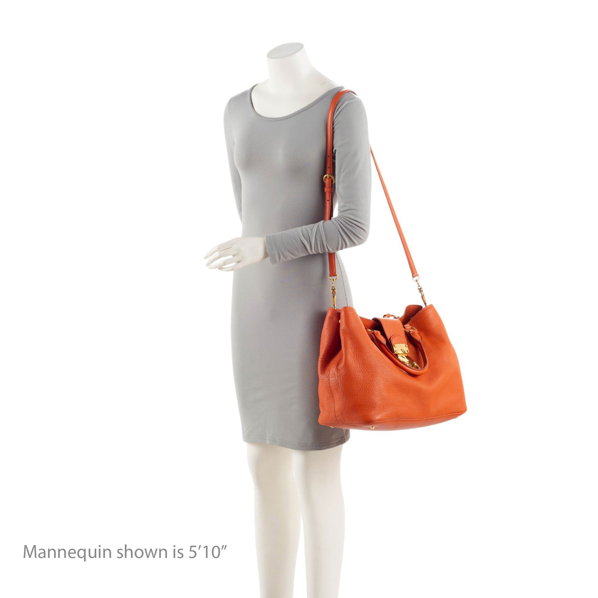 Miu Miu Vitello Caribu Convertible Tote