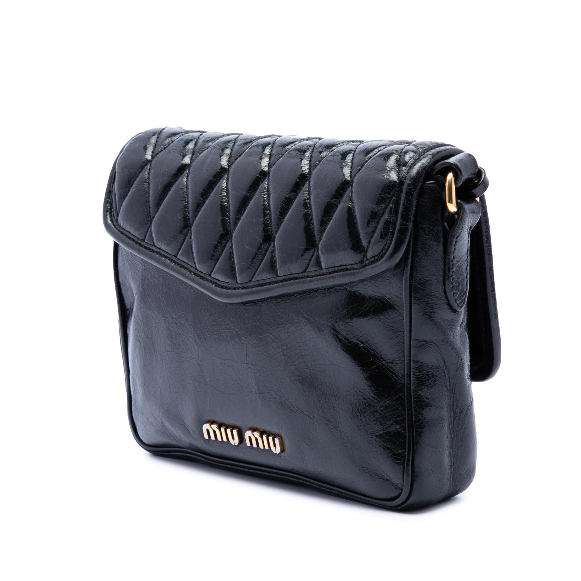 Miu Miu Vitello Shine Trapu Crossbody