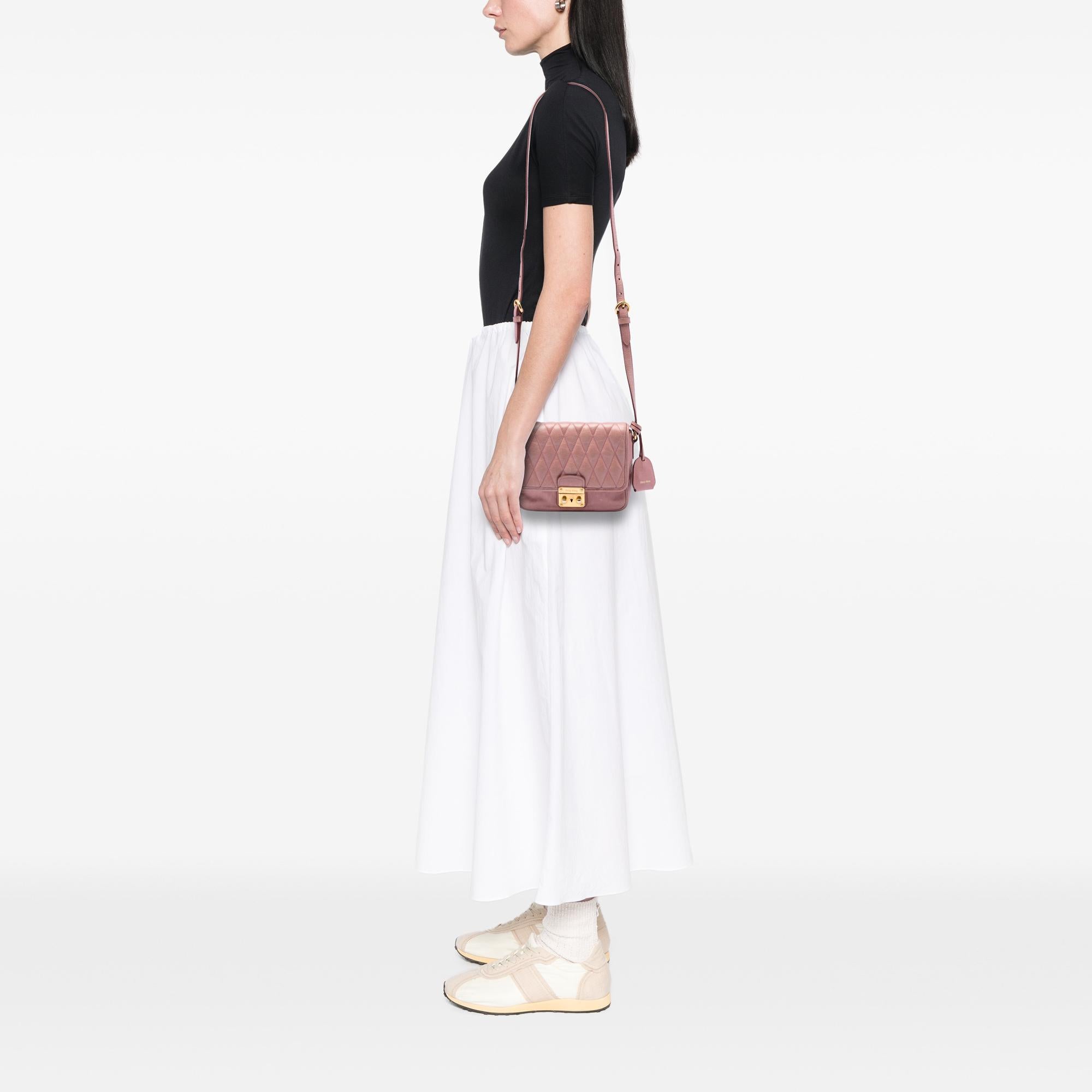 Miu Miu Vitello Shine Trapu Crossbody