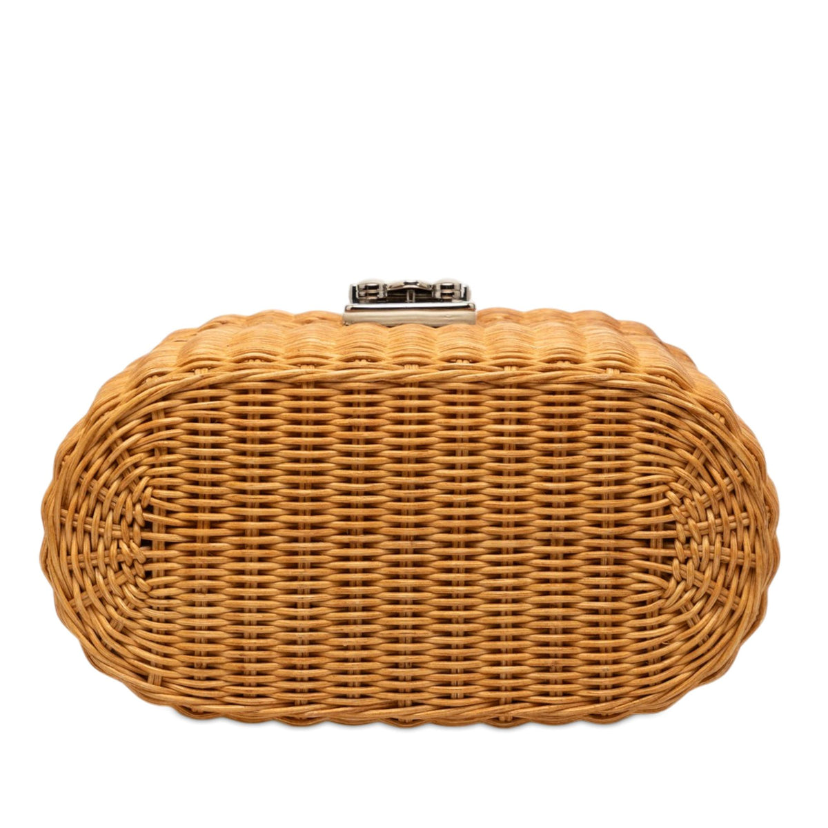 Miu Miu Wicker Top Handle Bag