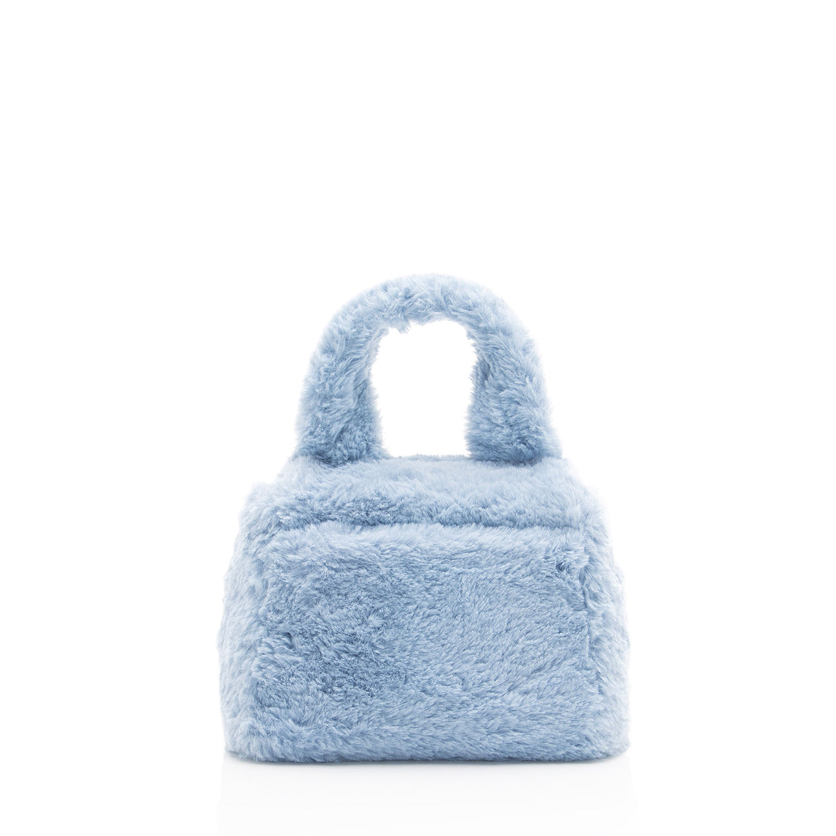 Moschino Faux Fur Logo Mini Flap Bag