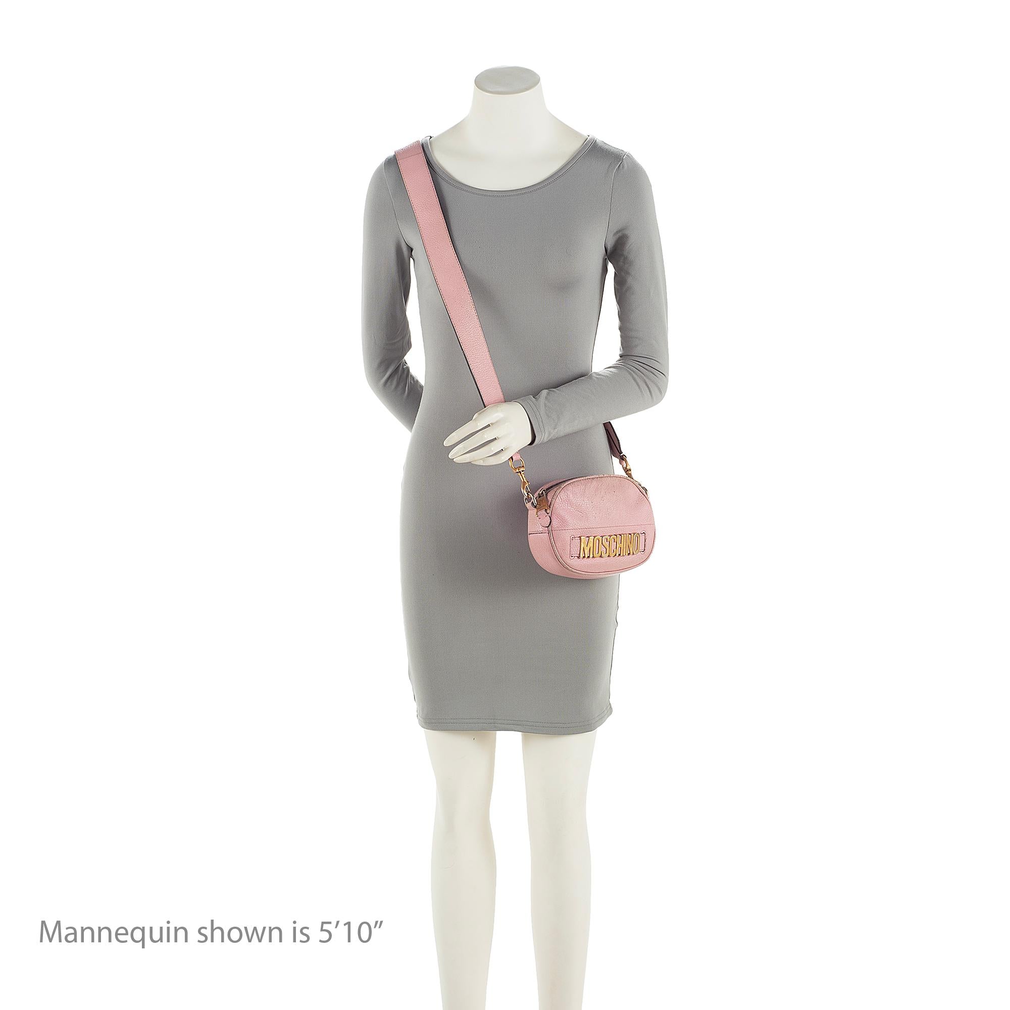 Moschino Leather Logo Shoulder Bag - FINAL SALE (SHF-23051)