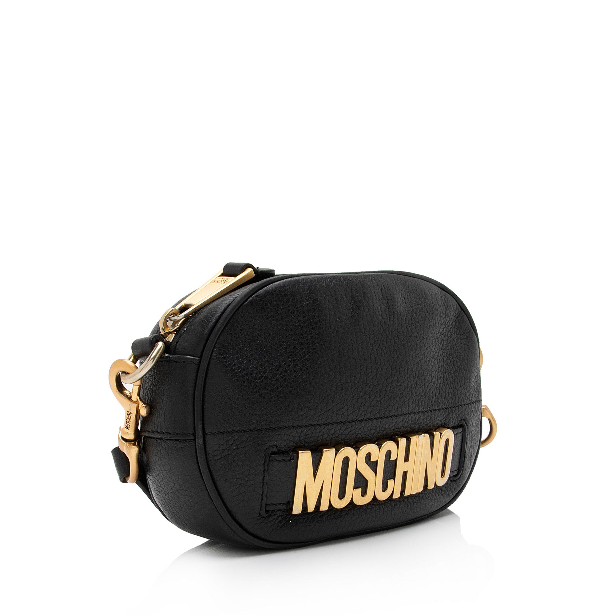 Moschino Leather Logo Shoulder Bag (SHF-Y2p2kN)